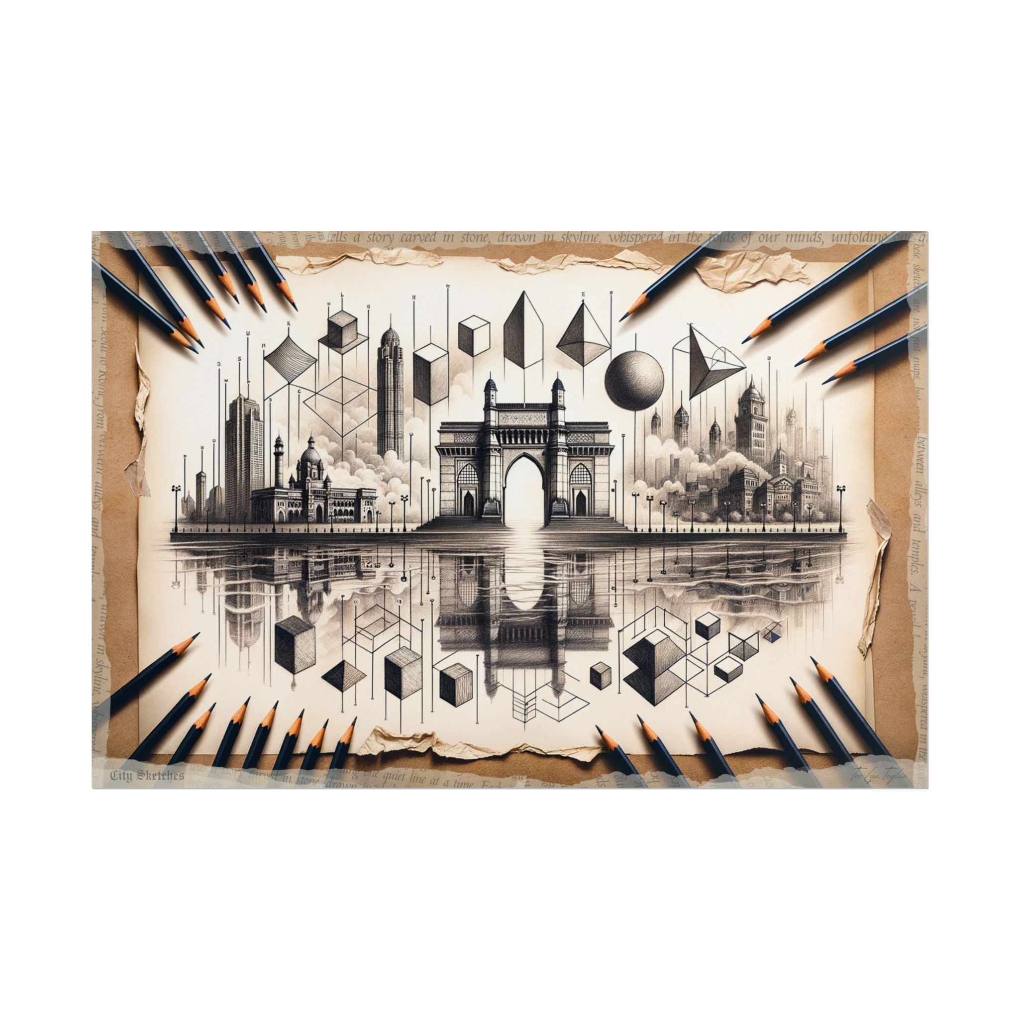 Mumbai Dreamscape Transitions - Art Print by Teo Teglia Art