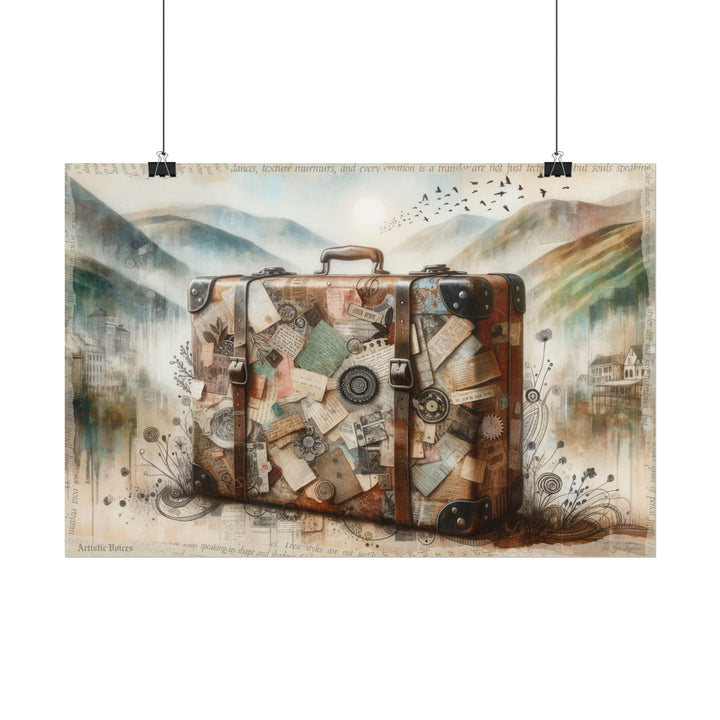 Nostalgic Suitcase Chronicles - Art Print by Teo Teglia Art