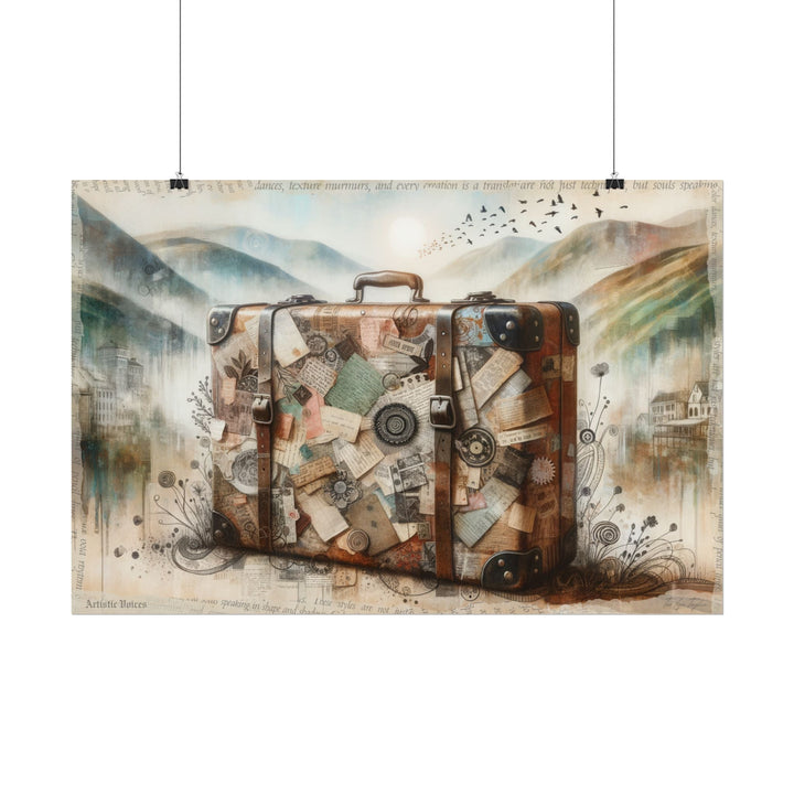 Nostalgic Suitcase Chronicles - Art Print by Teo Teglia Art
