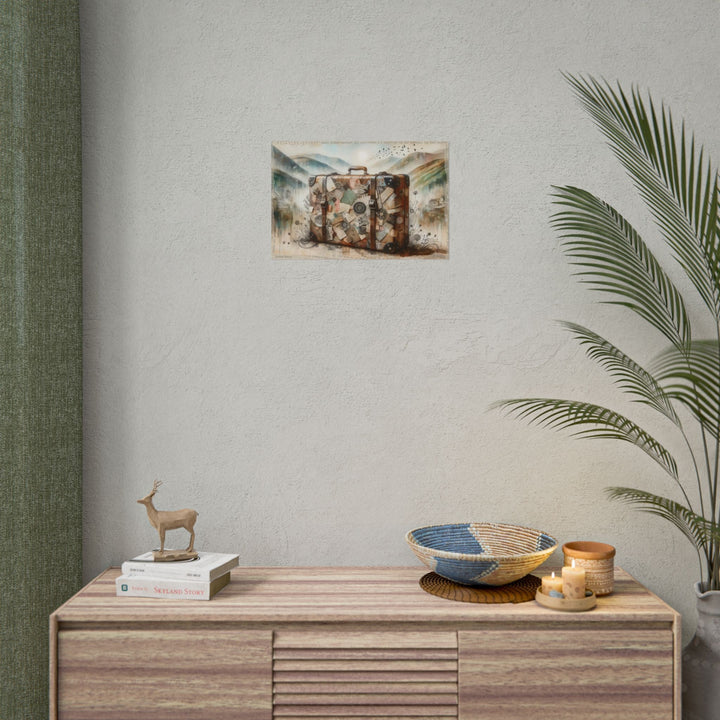 Nostalgic Suitcase Chronicles - Art Print by Teo Teglia Art