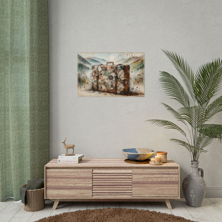 Nostalgic Suitcase Chronicles - Art Print by Teo Teglia Art