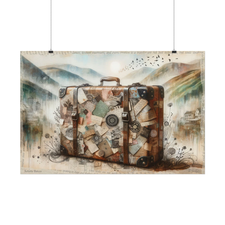 Nostalgic Suitcase Chronicles - Art Print by Teo Teglia Art