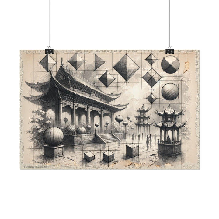 ✏️ Peaceful Geometry Voyage - Art Print by Teo Teglia Art