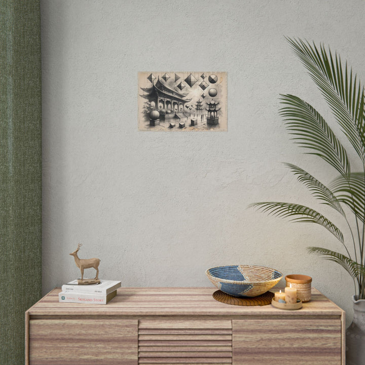 ✏️ Peaceful Geometry Voyage - Art Print by Teo Teglia Art