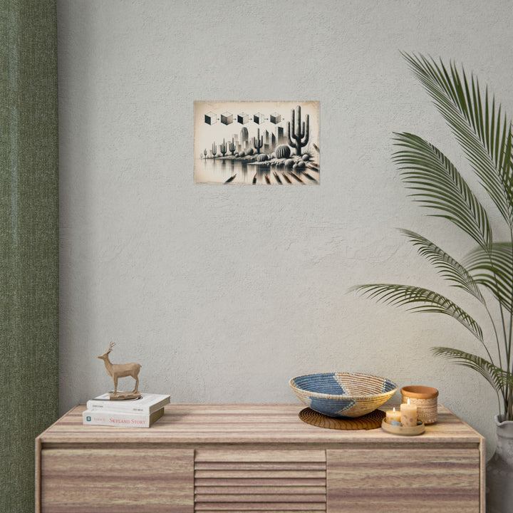 Phoenix Geometry Transcending - Art Print by Teo Teglia Art