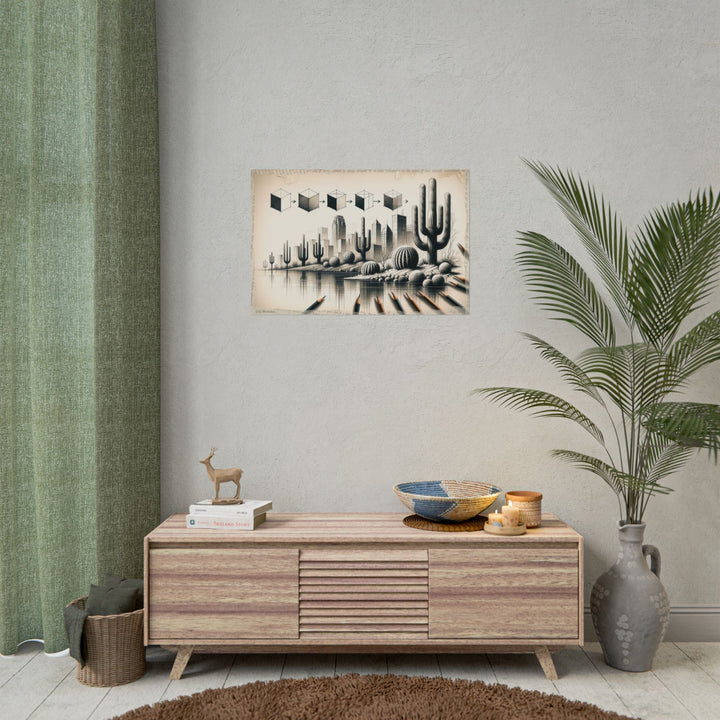 Phoenix Geometry Transcending - Art Print by Teo Teglia Art