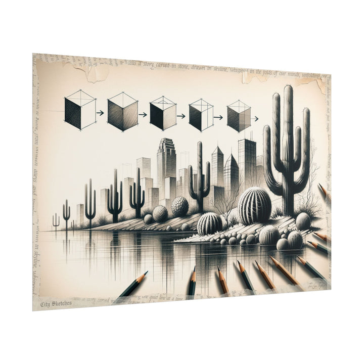 Phoenix Geometry Transcending - Art Print by Teo Teglia Art