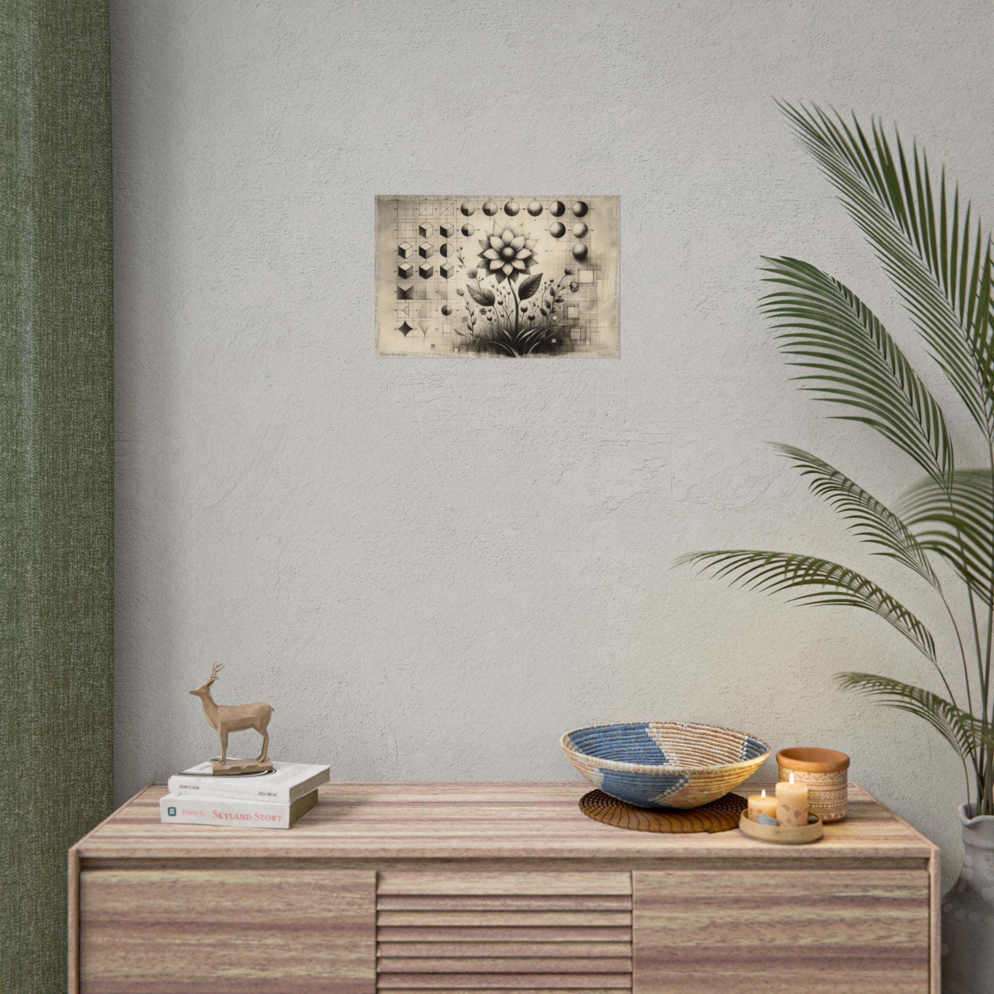 "Poetic Geometry Blossom" - Art Print by Teo Teglia Art