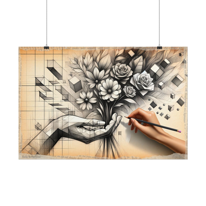 "Progression Blooms Tenderly" - Art Print by Teo Teglia Art