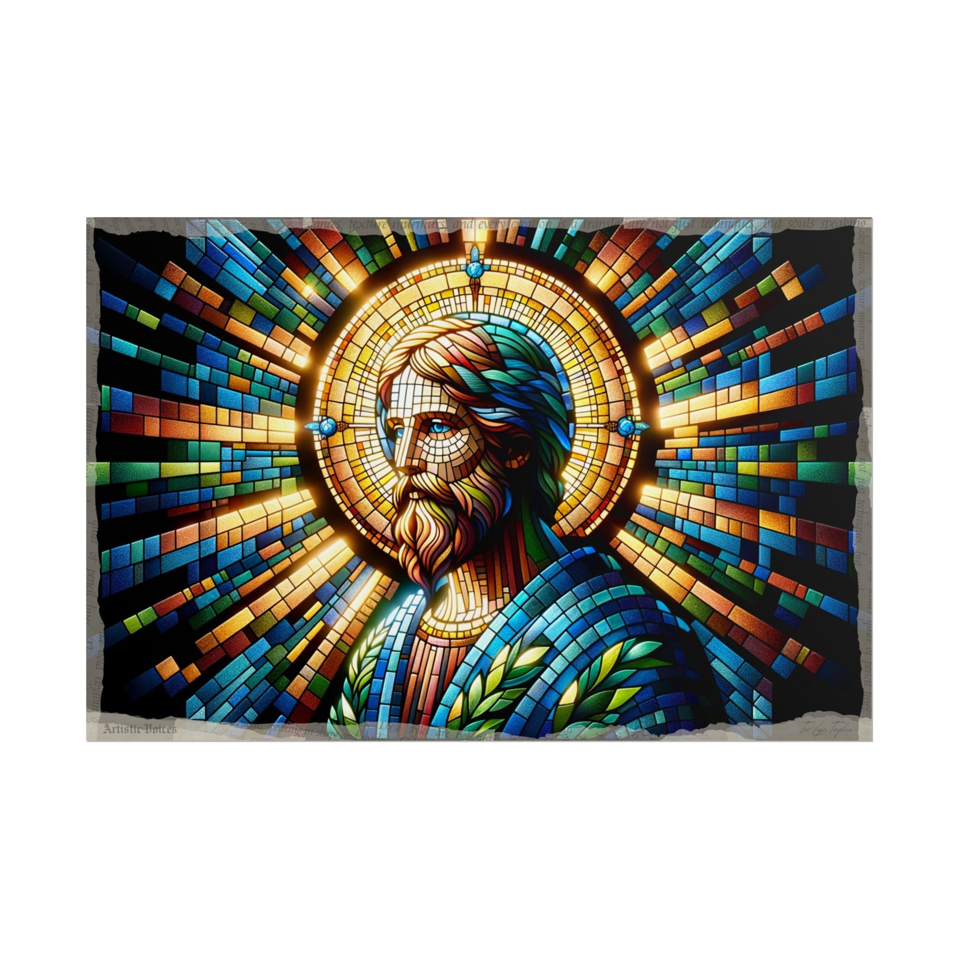 Radiance in Glass Shadows - Art Print by Teo Teglia Art