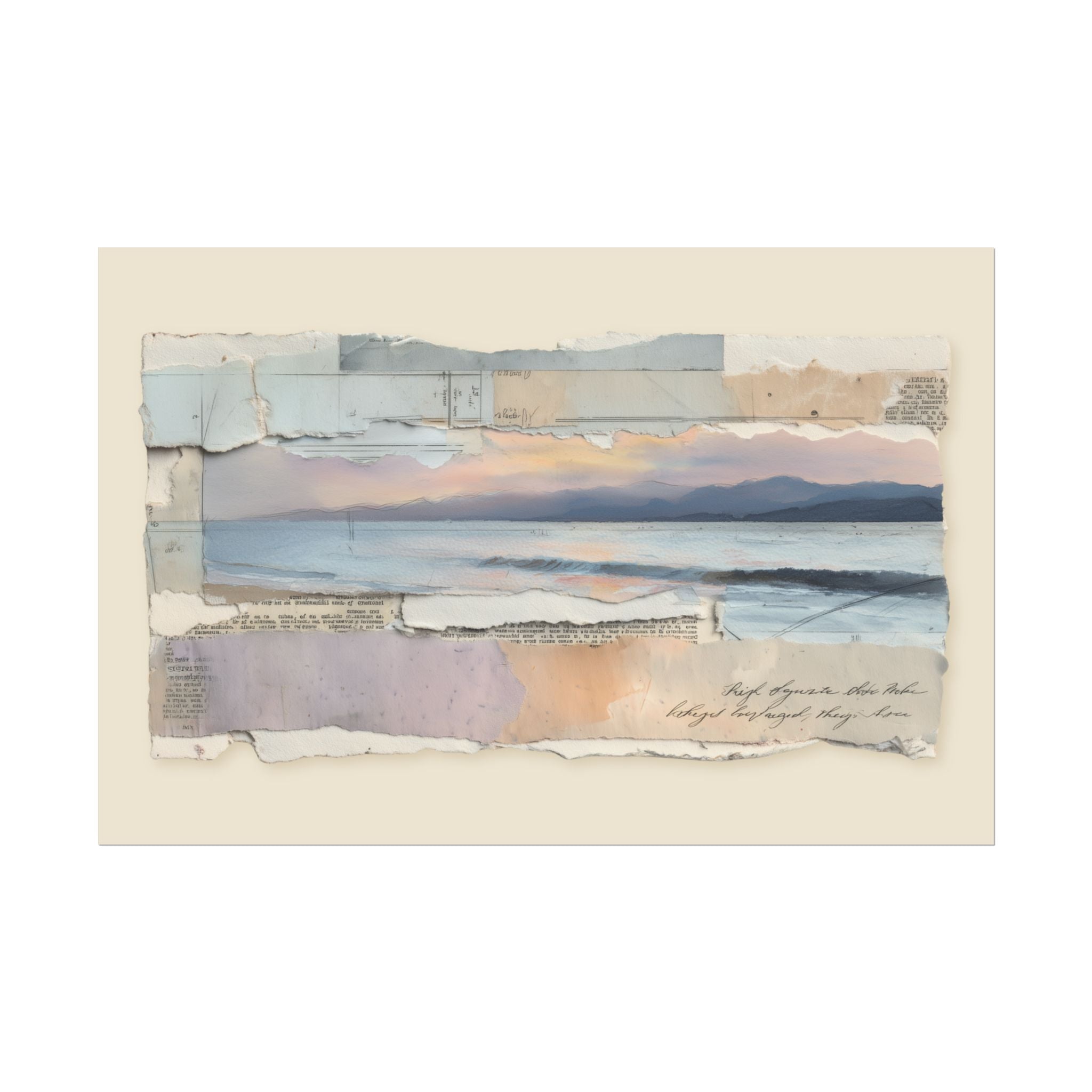 Right Here Is Enough — Minimal Landscape Fine Art Print by Teo Teglia