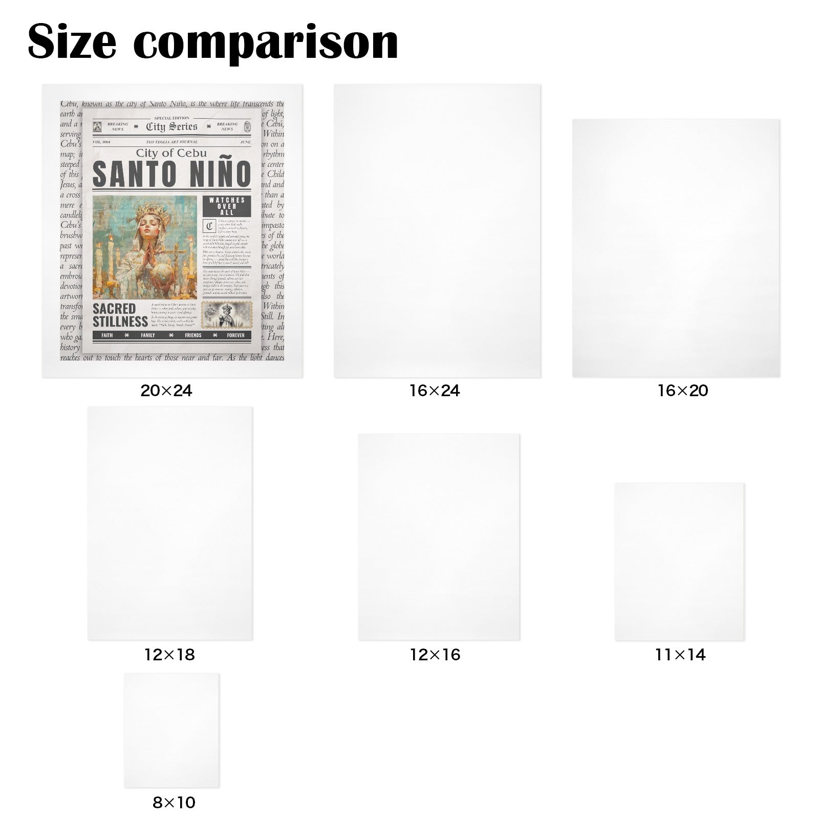 Santo Niño - Gallery Art Print Set of 3 by Teo Teglia Art