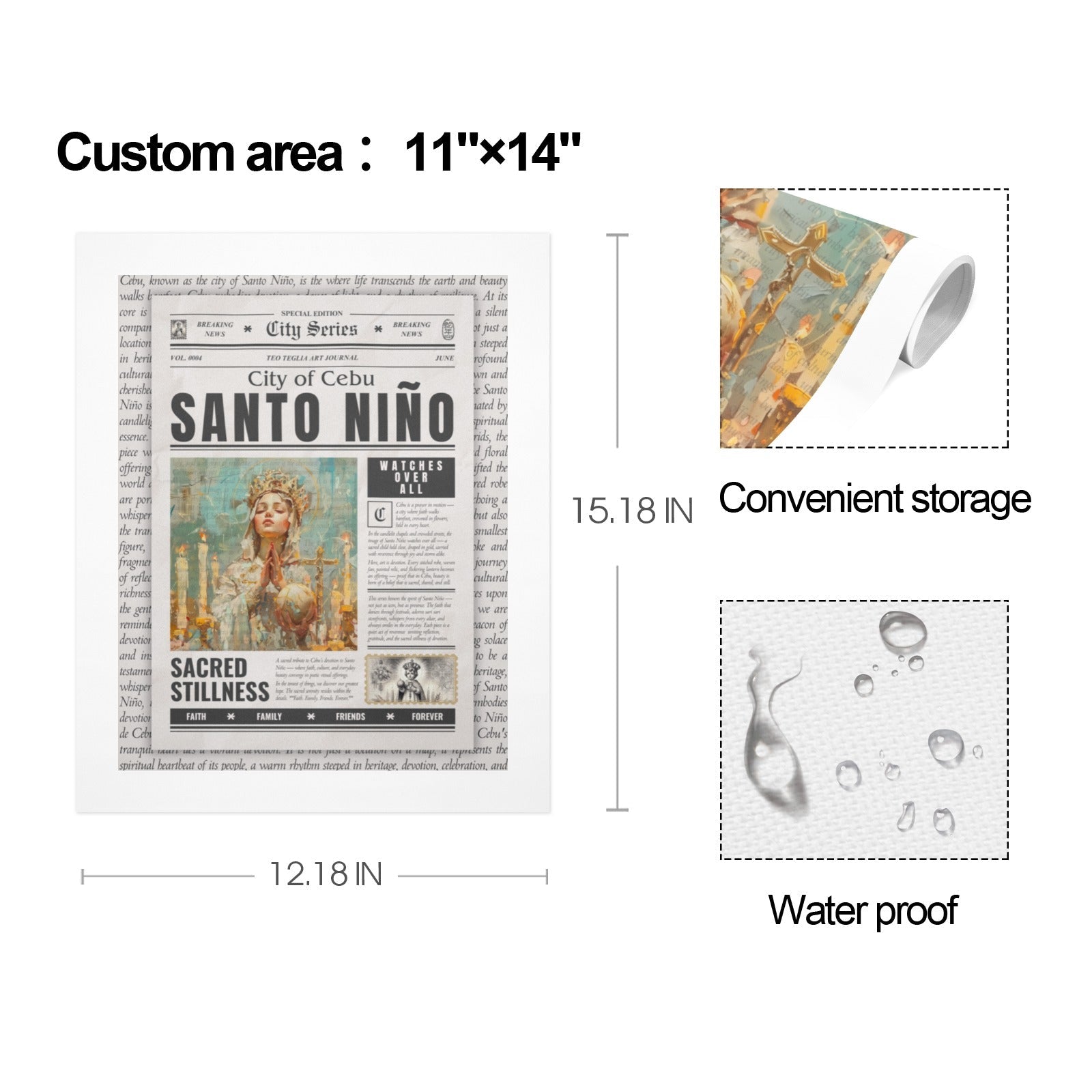 Santo Niño - Gallery Art Print Set of 3 by Teo Teglia Art