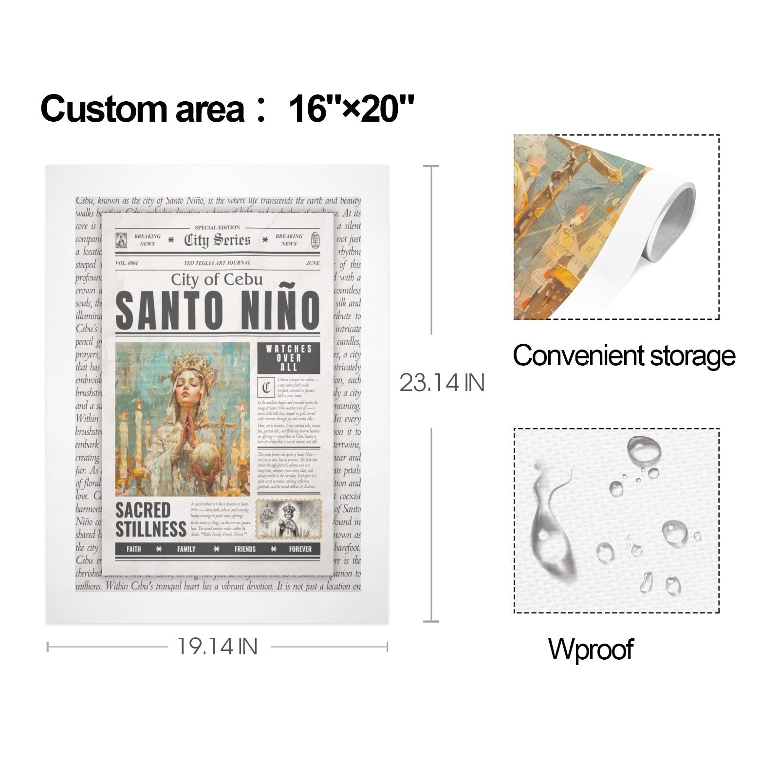 Santo Niño - Gallery Art Print Set of 3 by Teo Teglia Art