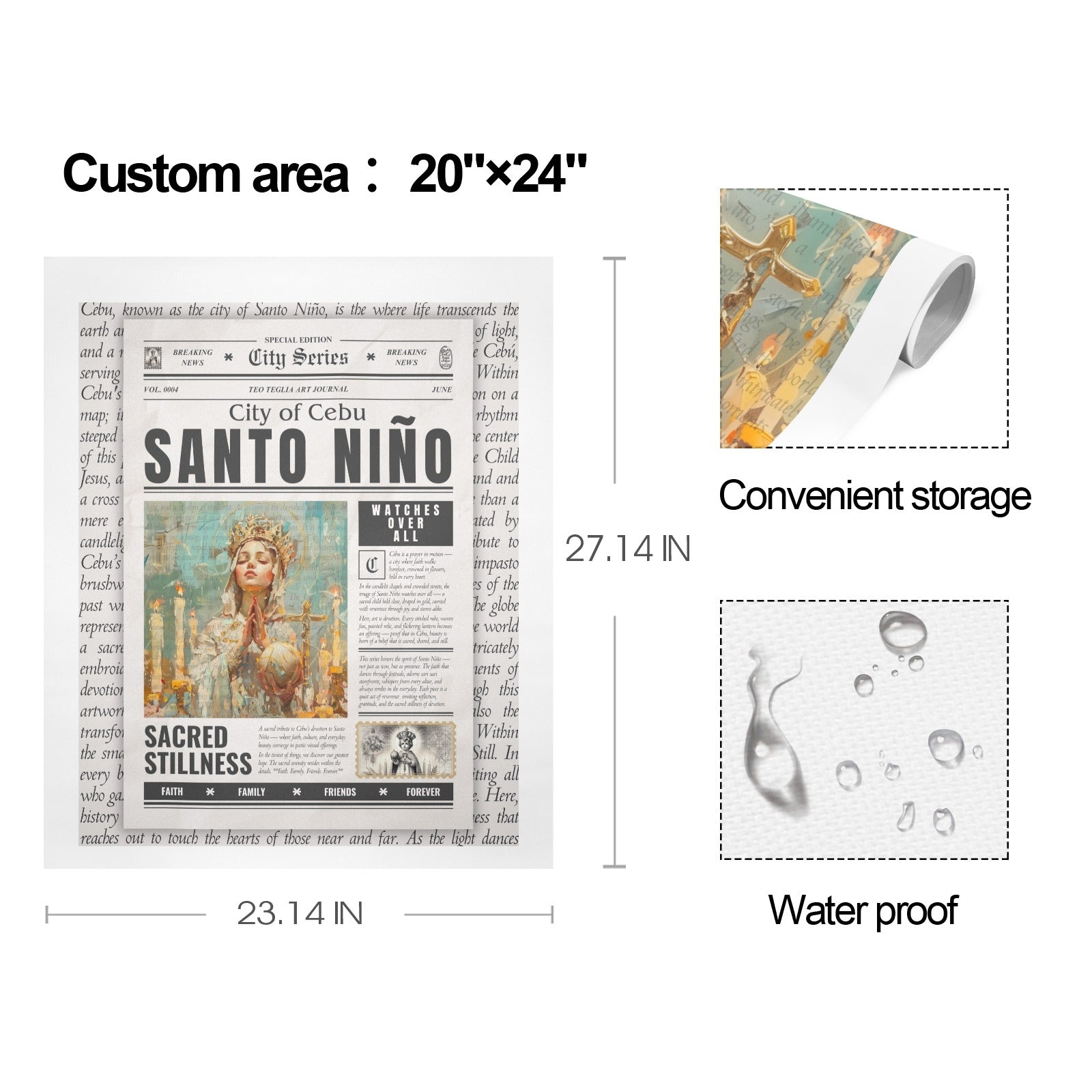 Santo Niño - Gallery Art Print Set of 3 by Teo Teglia Art