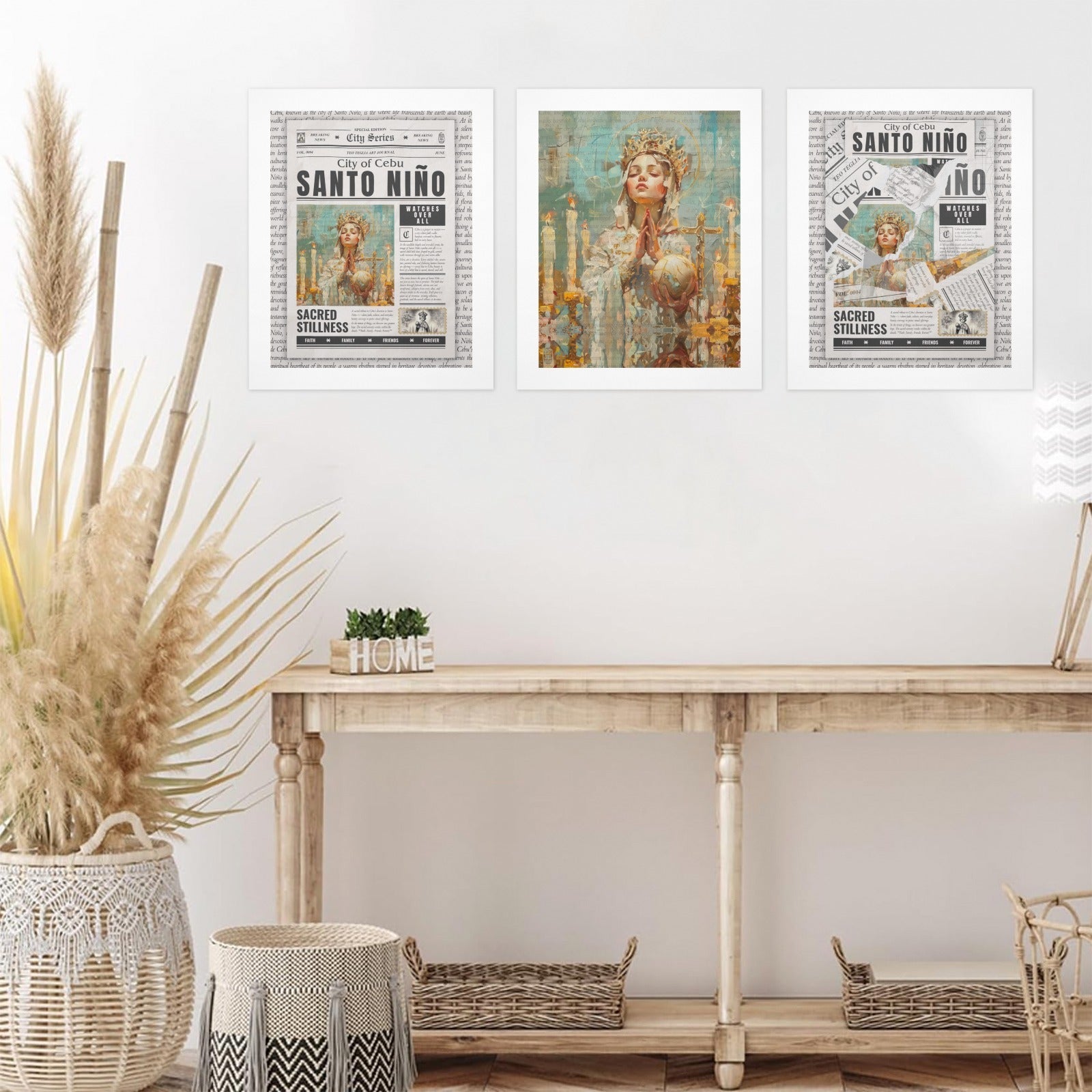 Santo Niño - Gallery Art Print Set of 3 by Teo Teglia Art