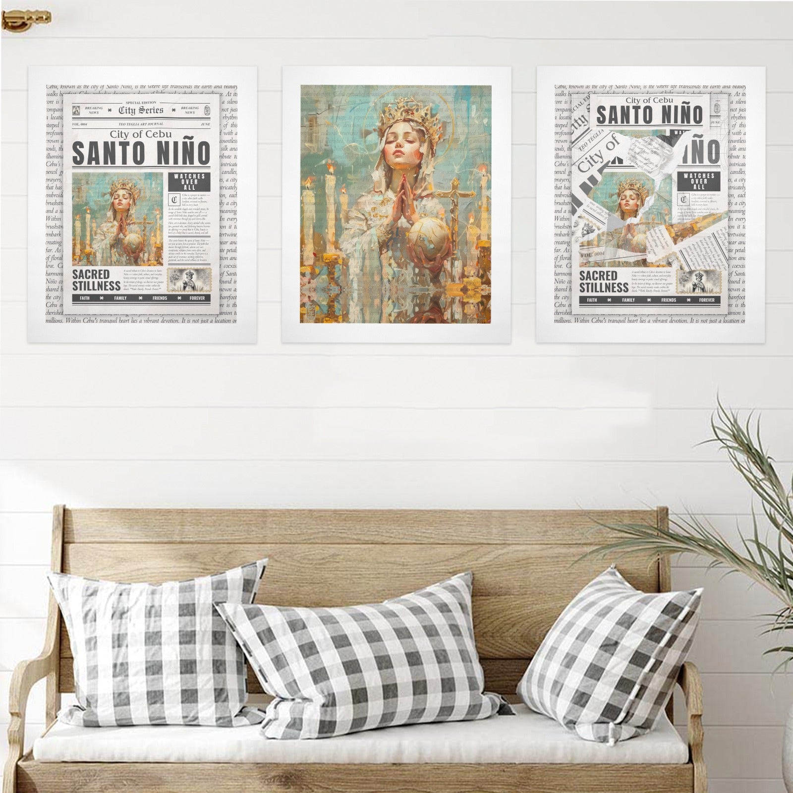 Santo Niño - Gallery Art Print Set of 3 by Teo Teglia Art