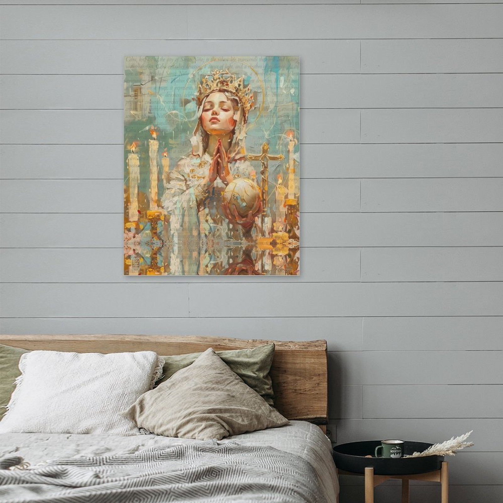 Santo Niño - Sacred Canvas Painting by Teo Teglia Art