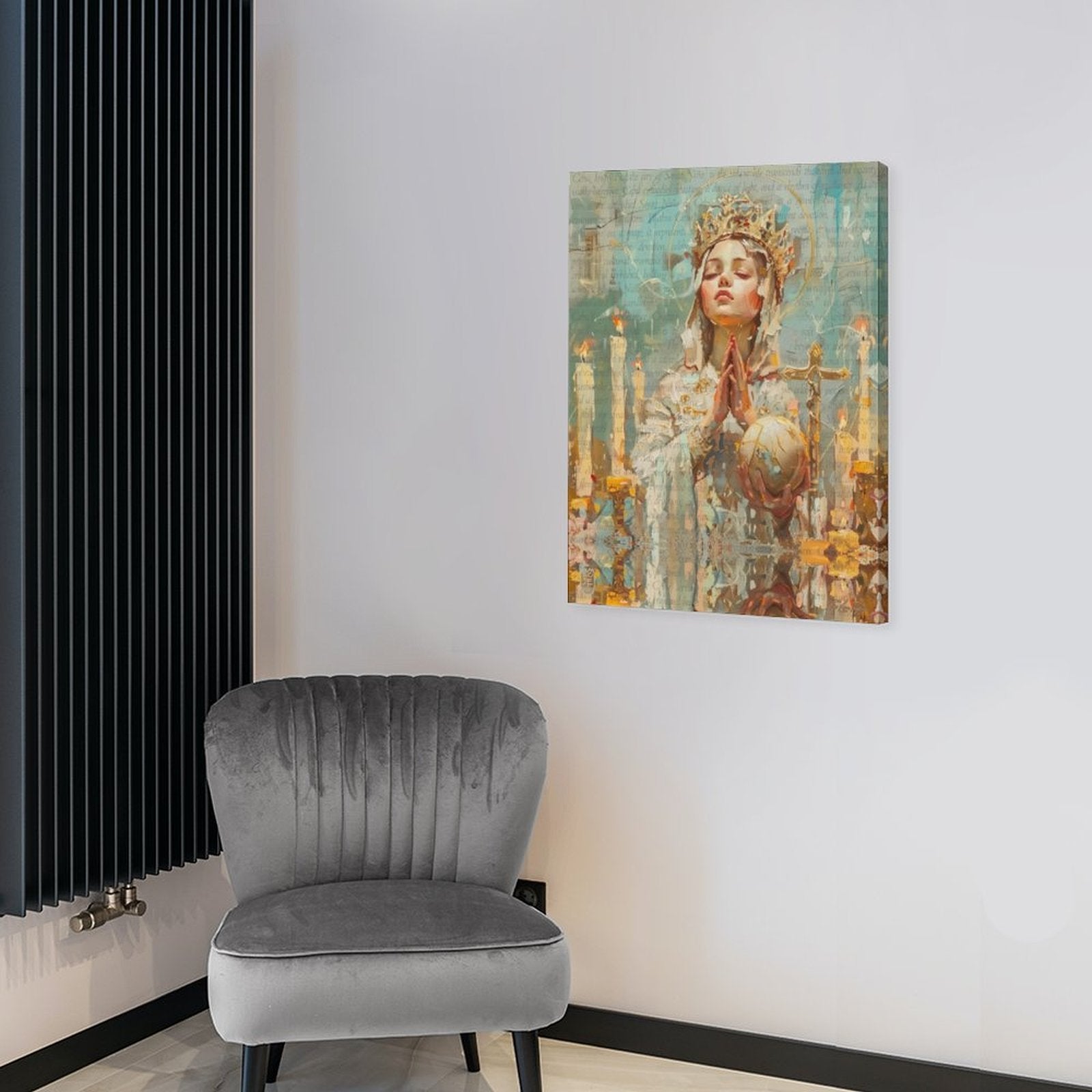 Santo Niño - Sacred Canvas Painting by Teo Teglia Art