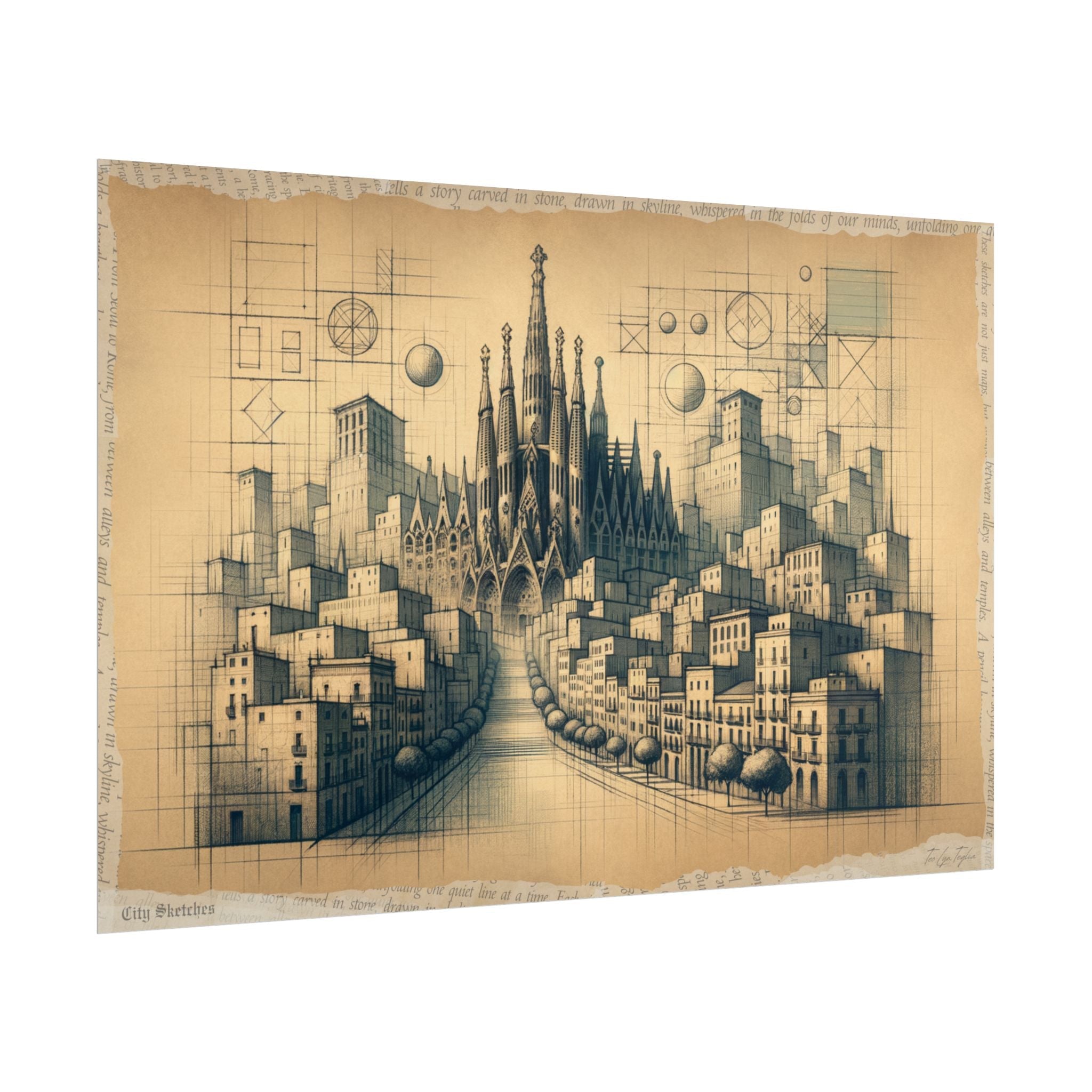 Shaping Cathedral Dreams - Art Print by Teo Teglia Art