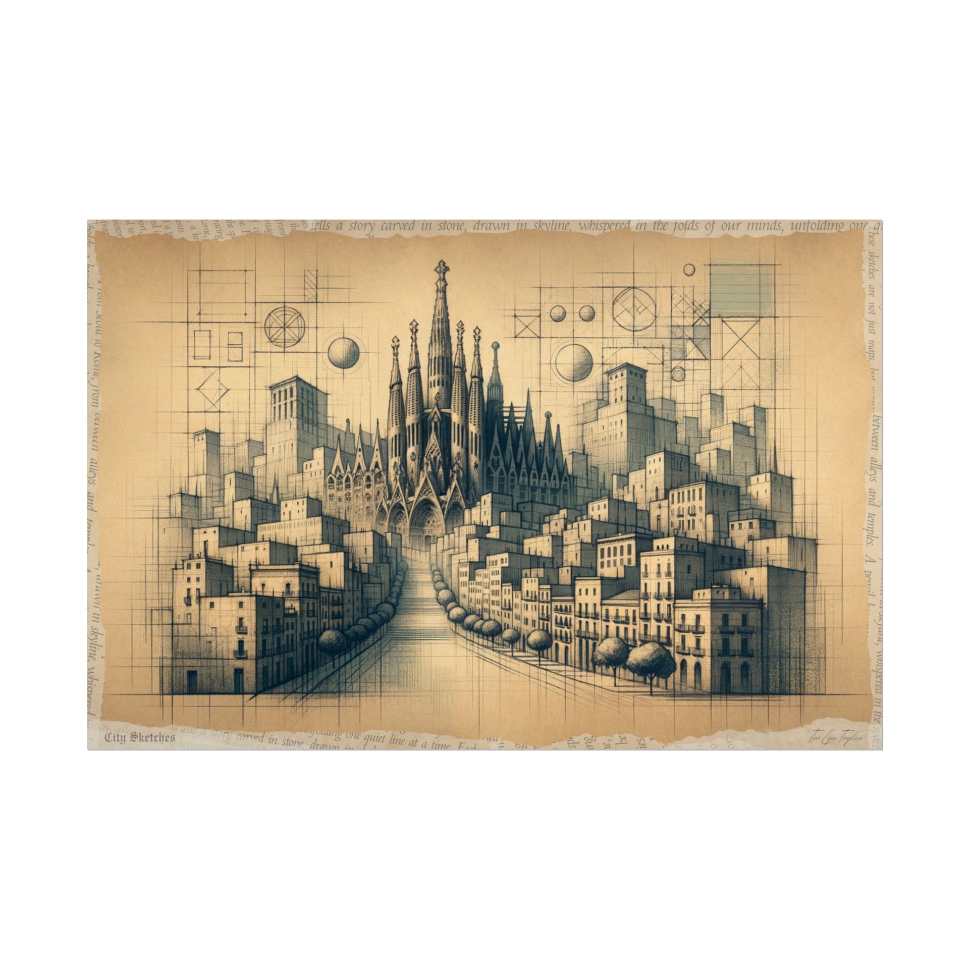 Shaping Cathedral Dreams - Art Print by Teo Teglia Art