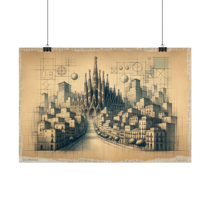 Shaping Cathedral Dreams - Art Print by Teo Teglia Art
