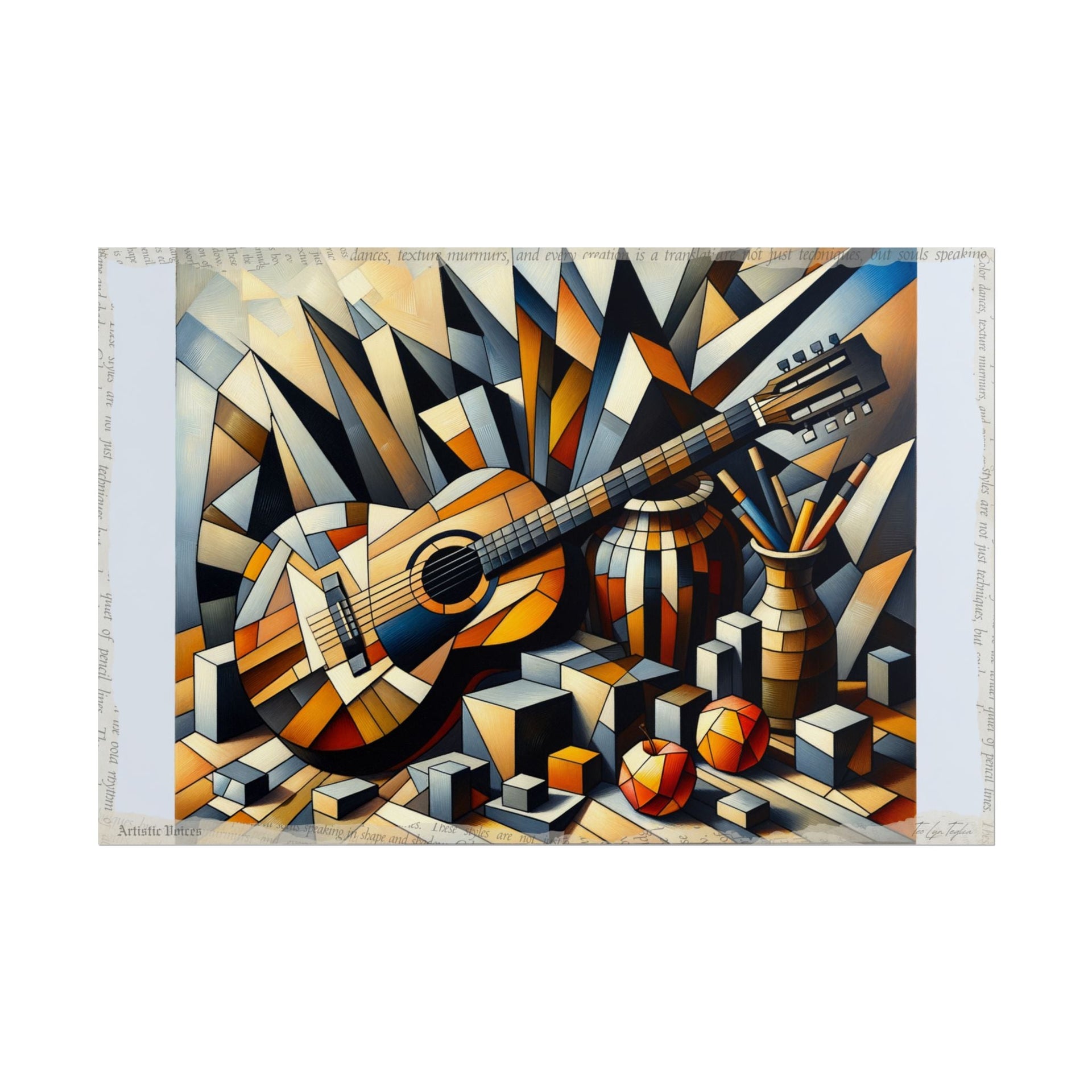 Shattered Resonance Symphony - Art Print by Teo Teglia Art