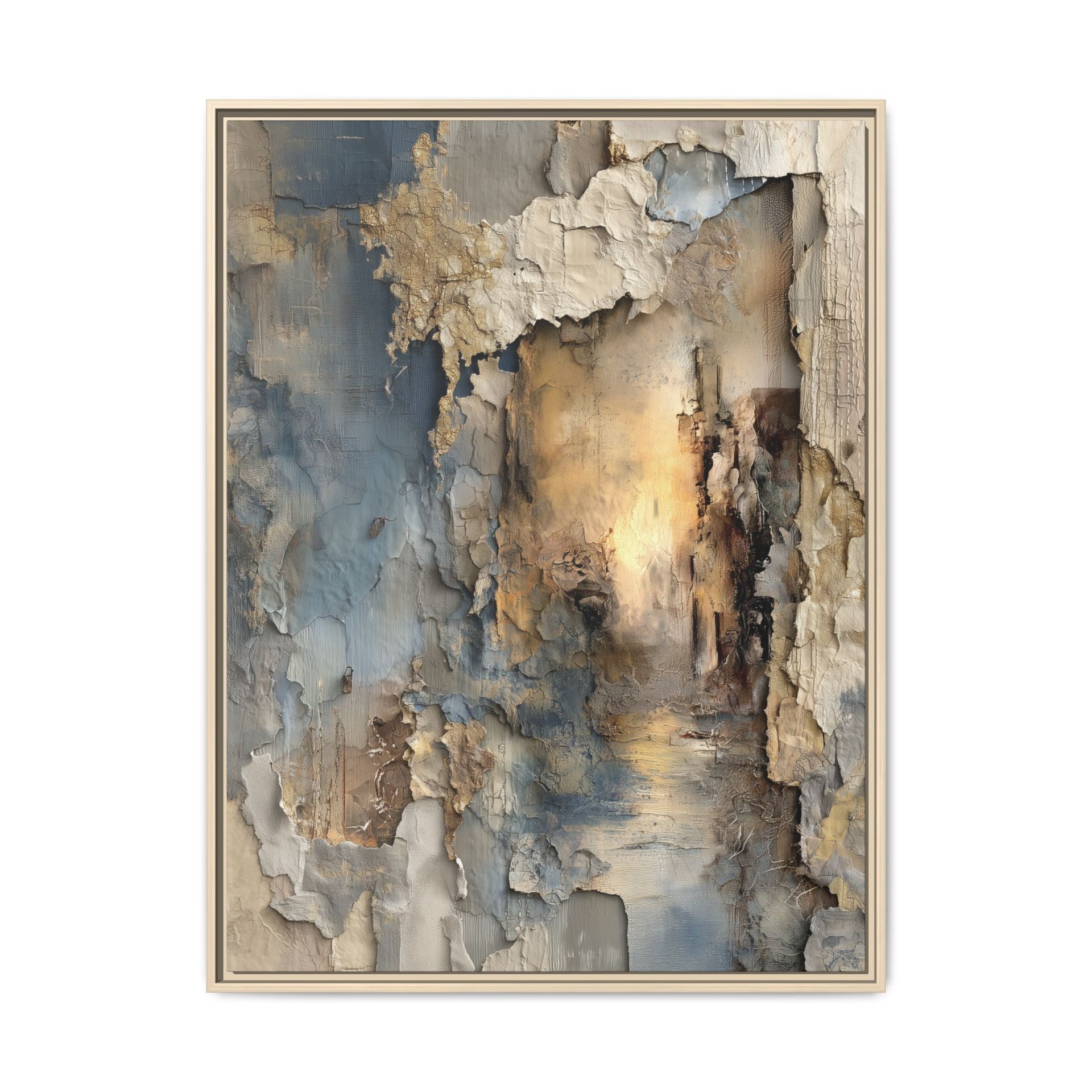Still, You Keep Going — Framed Matte Canvas Print by Teo Teglia