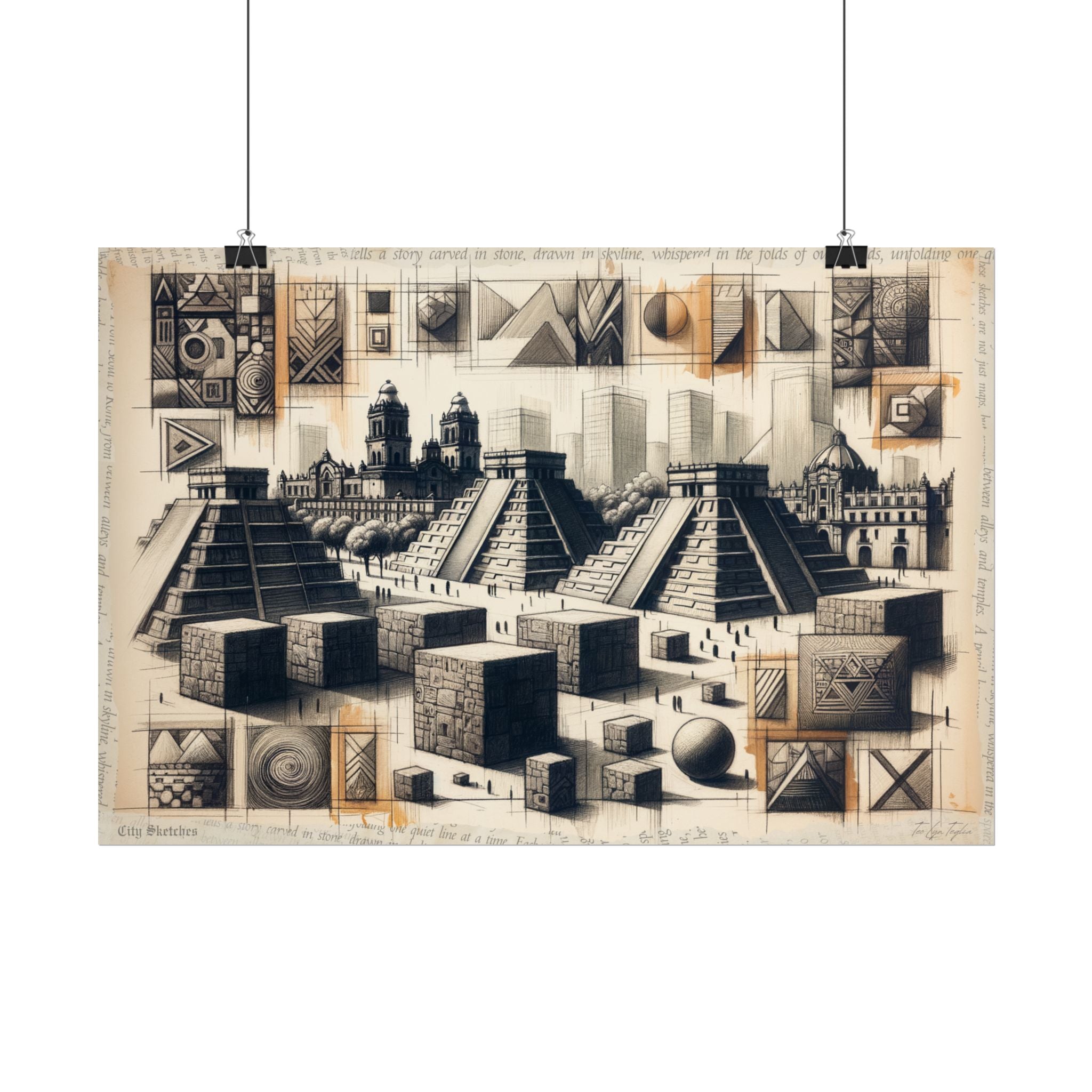 ✏️ Temporal Merge: Mexico Reverie - Art Print by Teo Teglia Art