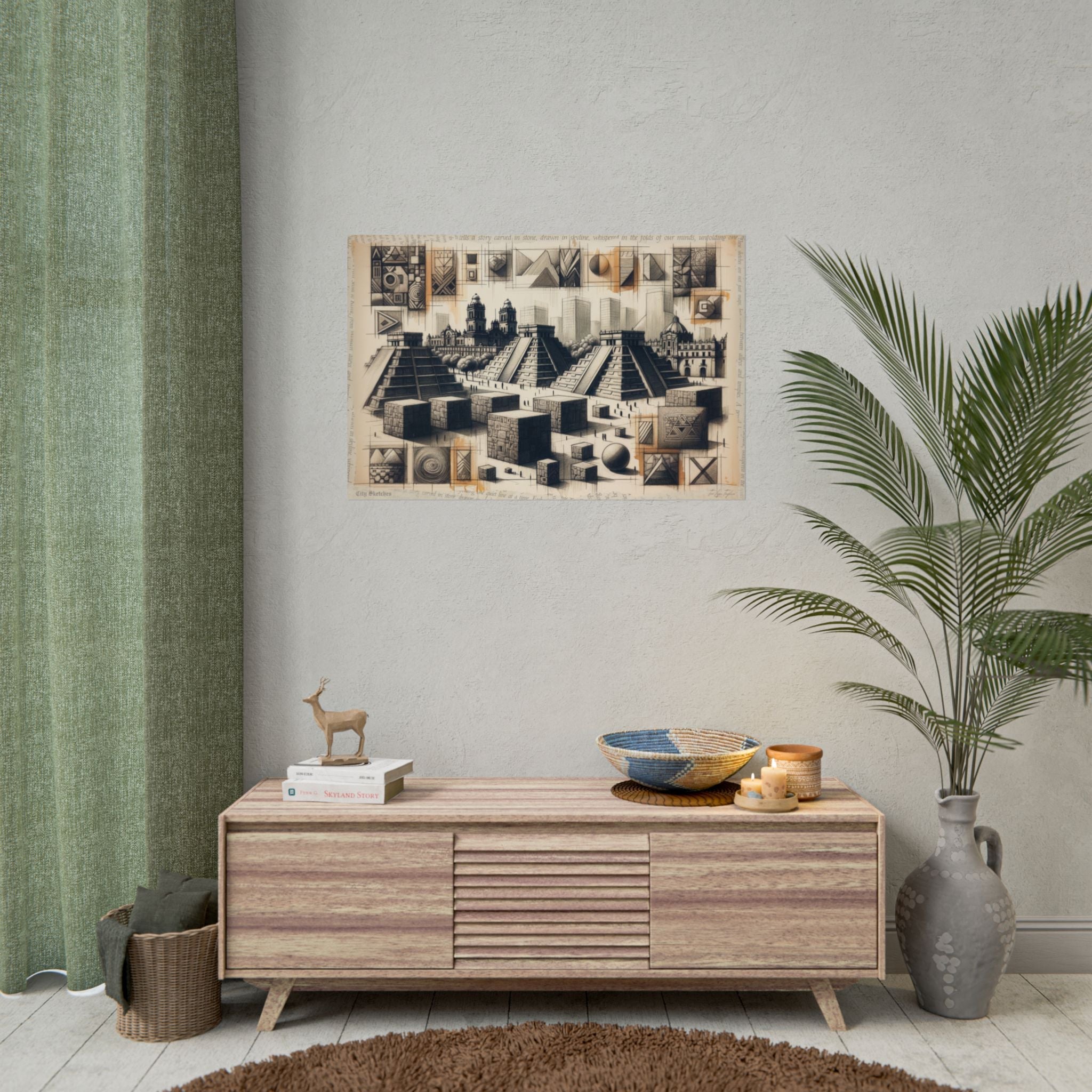 ✏️ Temporal Merge: Mexico Reverie - Art Print by Teo Teglia Art