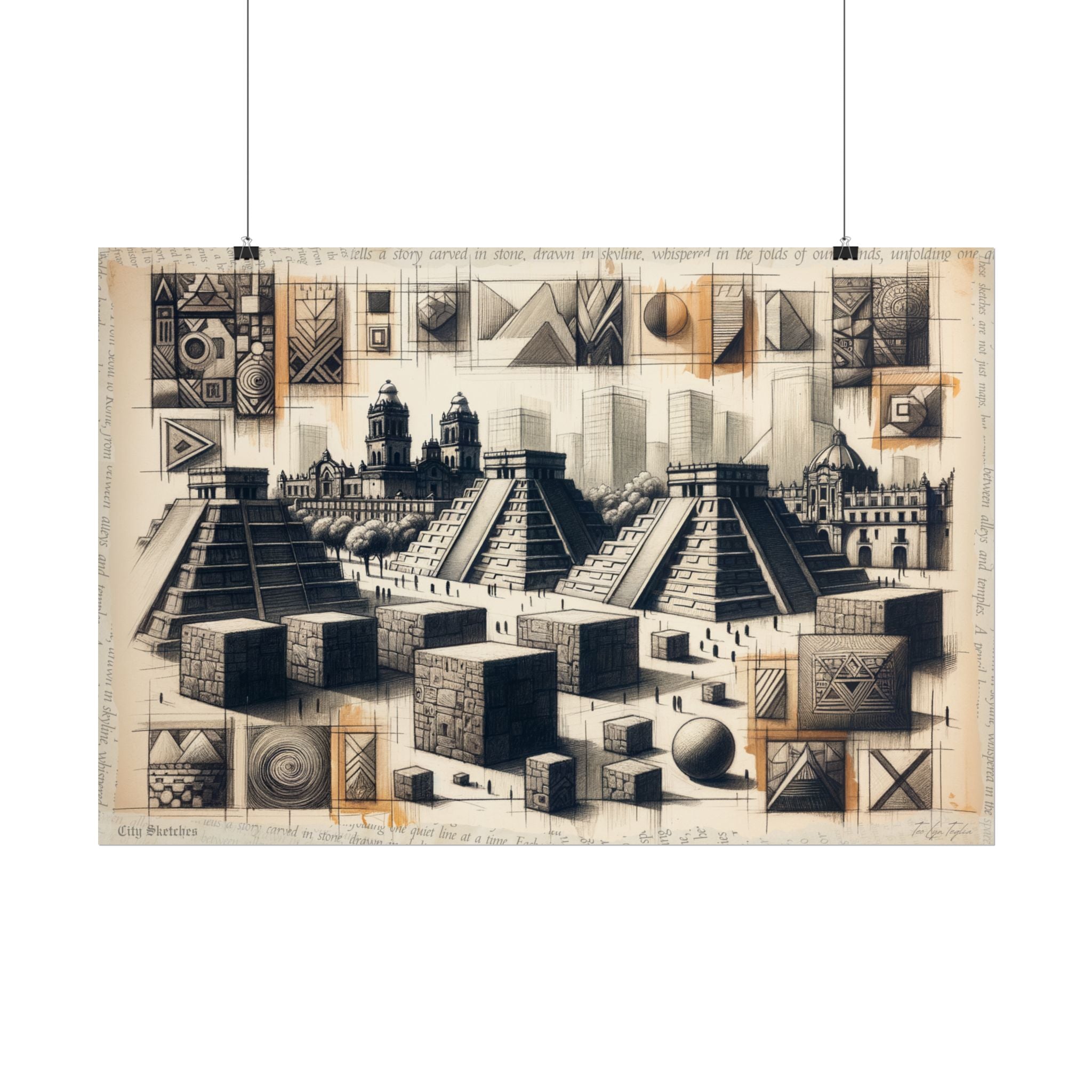 ✏️ Temporal Merge: Mexico Reverie - Art Print by Teo Teglia Art