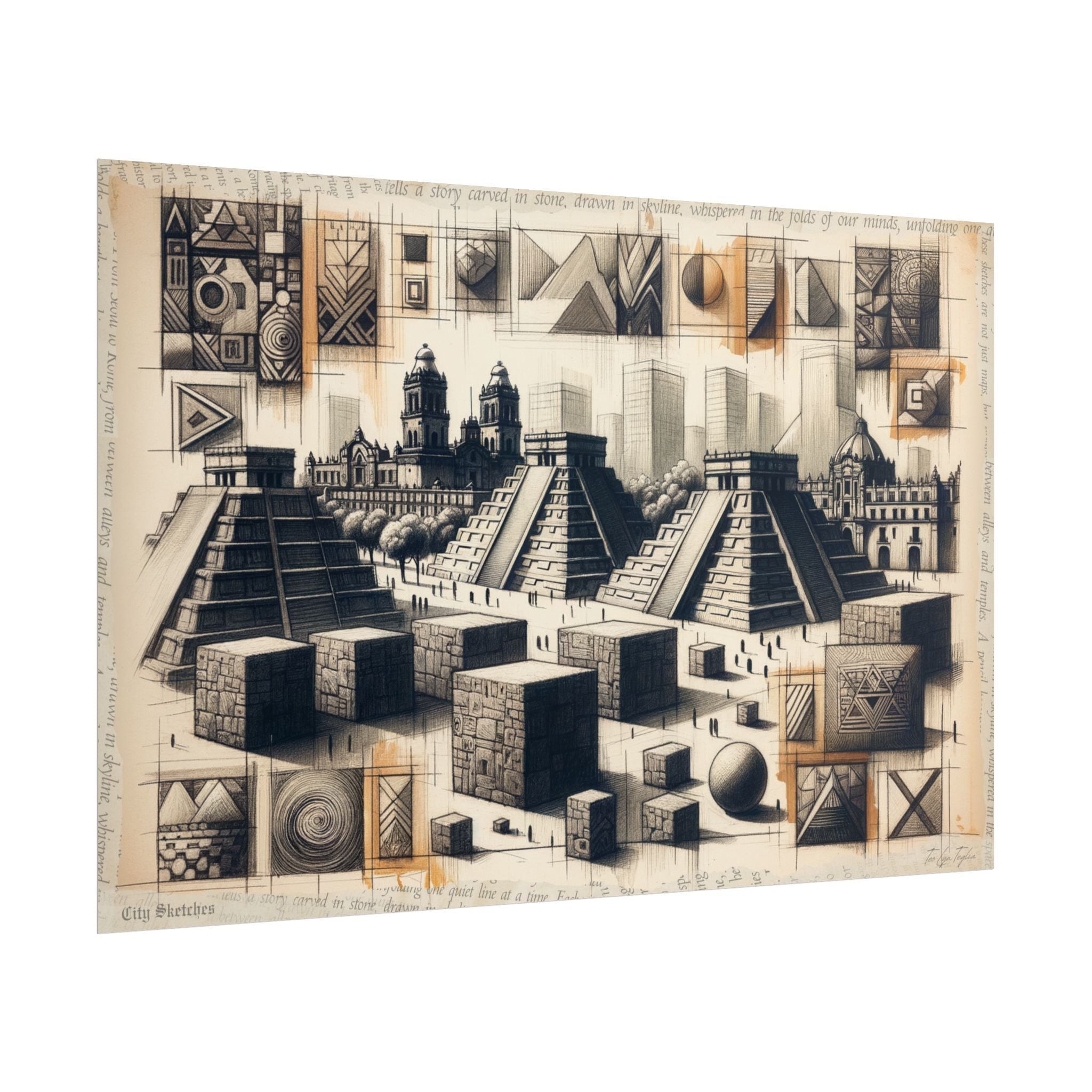 ✏️ Temporal Merge: Mexico Reverie - Art Print by Teo Teglia Art