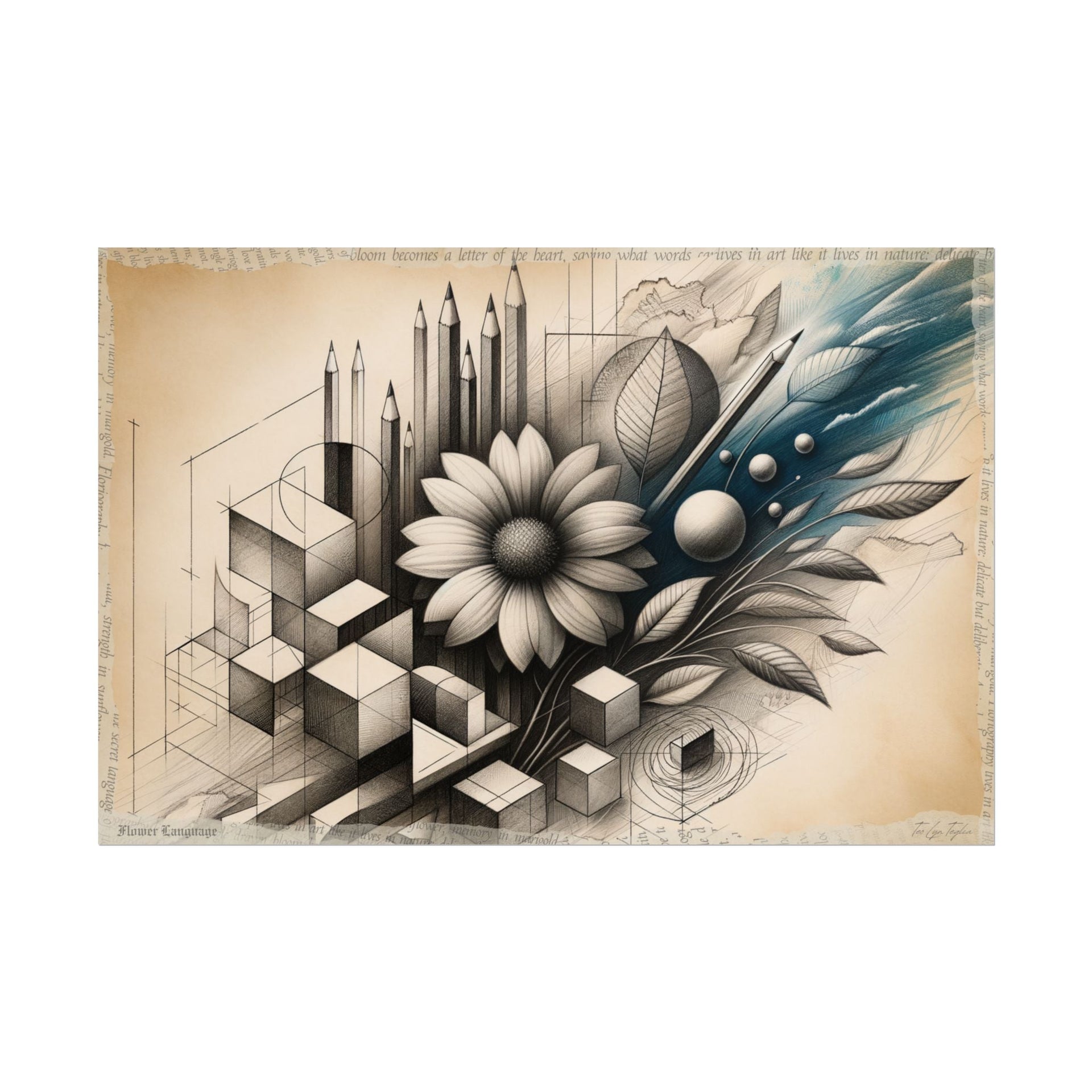 ✏️ Transition to Spontaneous Bloom - Art Print by Teo Teglia Art