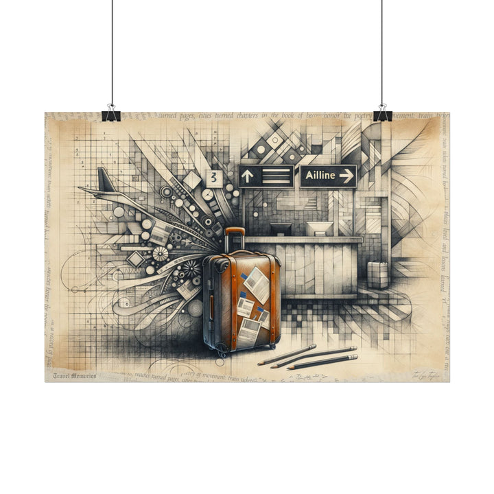 Transitioning Geometric Voyage - Art Print by Teo Teglia Art