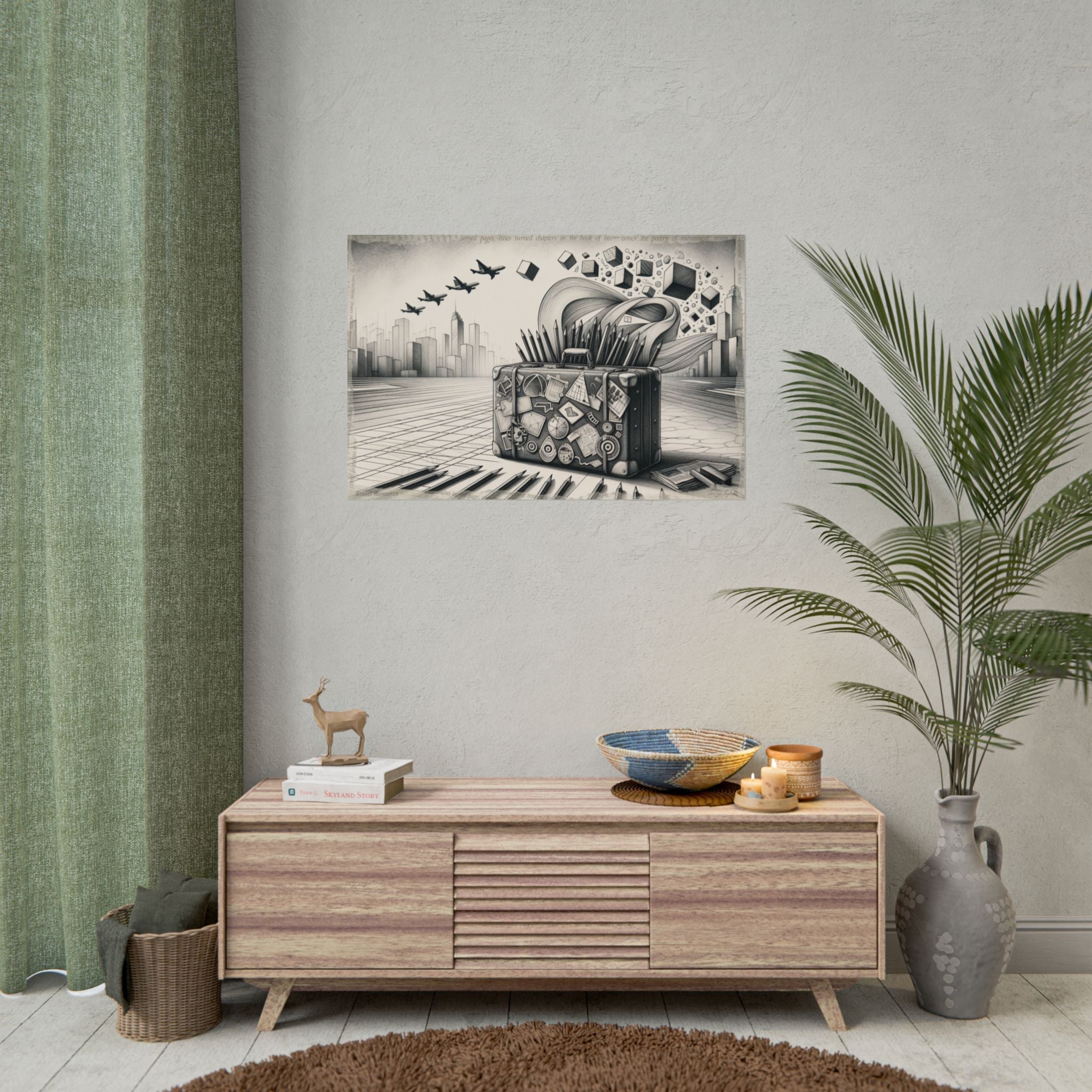 ✏️ Transitions in Graphite Voyage - Art Print by Teo Teglia Art