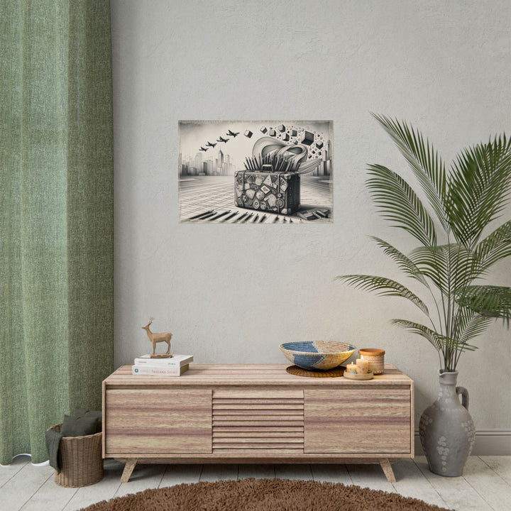 ✏️ Transitions in Graphite Voyage - Art Print by Teo Teglia Art