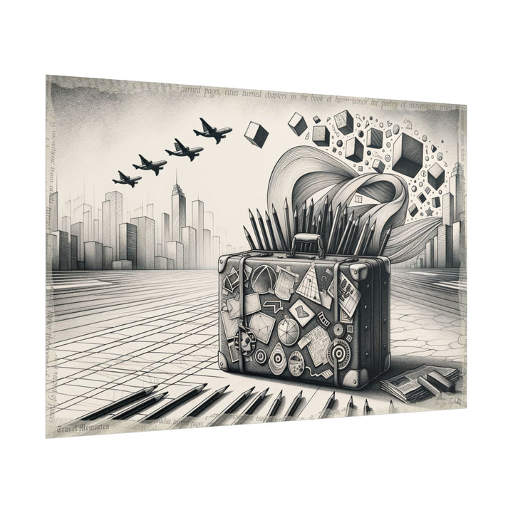 ✏️ Transitions in Graphite Voyage - Art Print by Teo Teglia Art