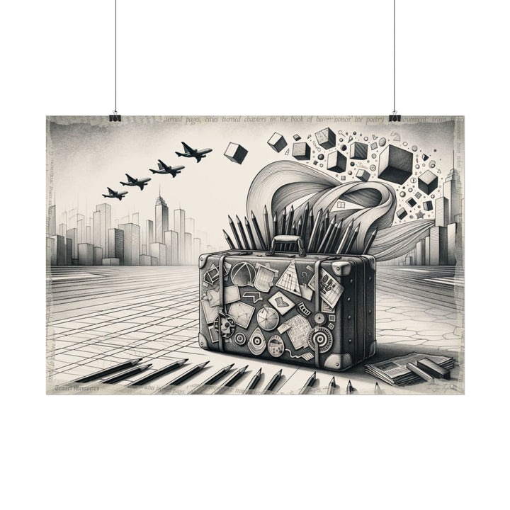 ✏️ Transitions in Graphite Voyage - Art Print by Teo Teglia Art