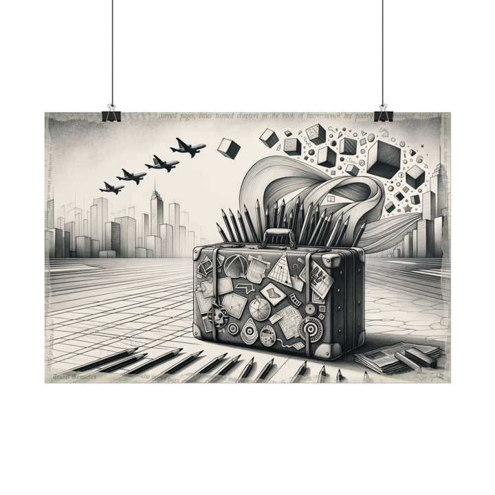 ✏️ Transitions in Graphite Voyage - Art Print by Teo Teglia Art