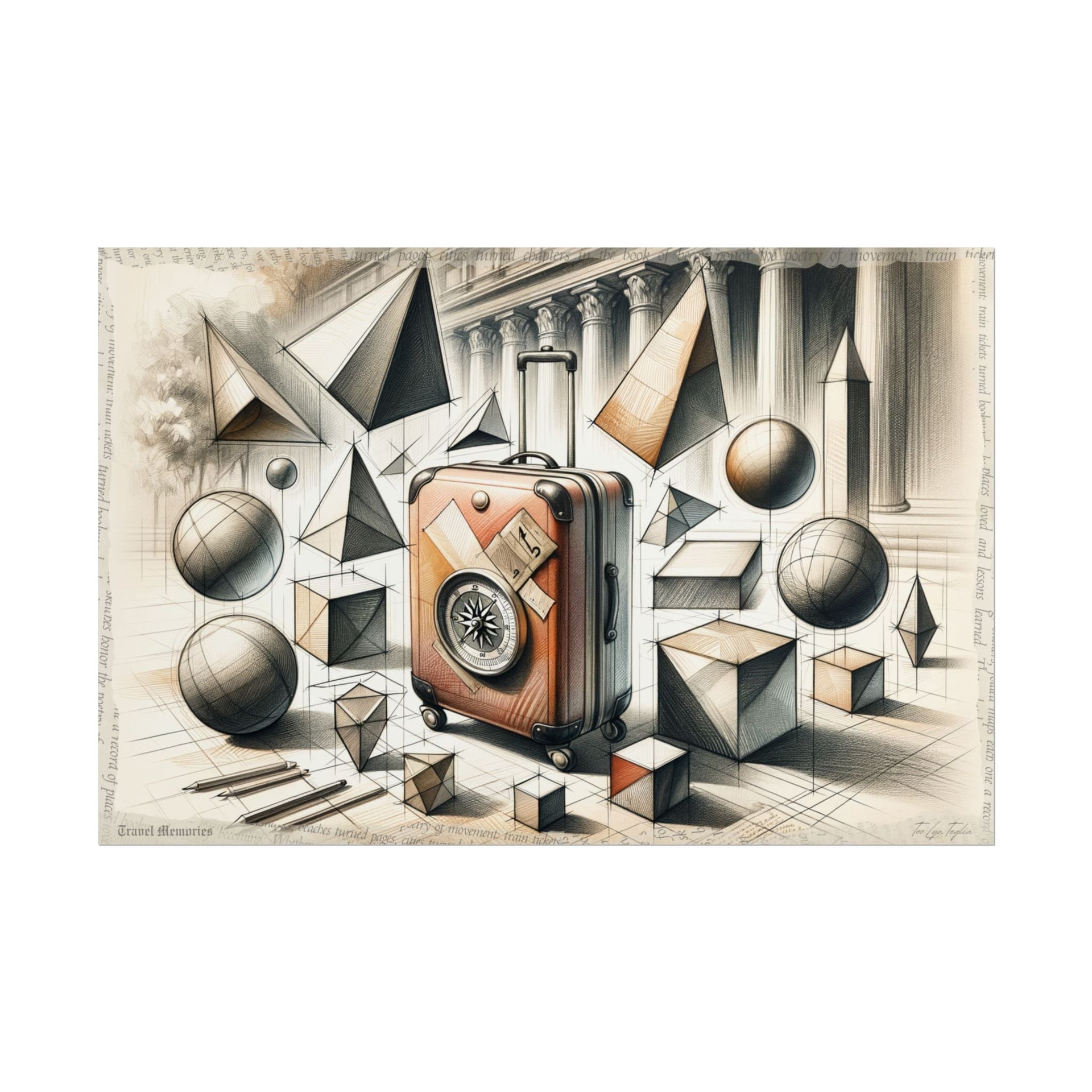 Traveler's Dream Unfolding - Art Print by Teo Teglia Art