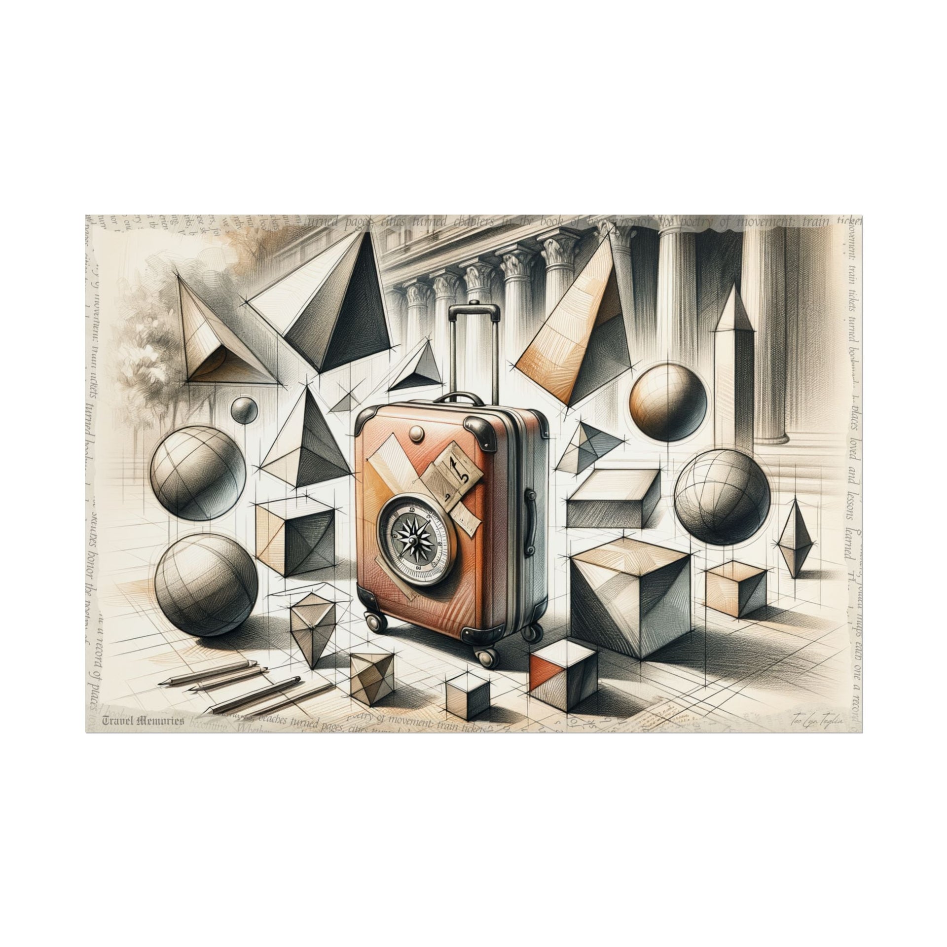 Traveler's Dream Unfolding - Art Print by Teo Teglia Art