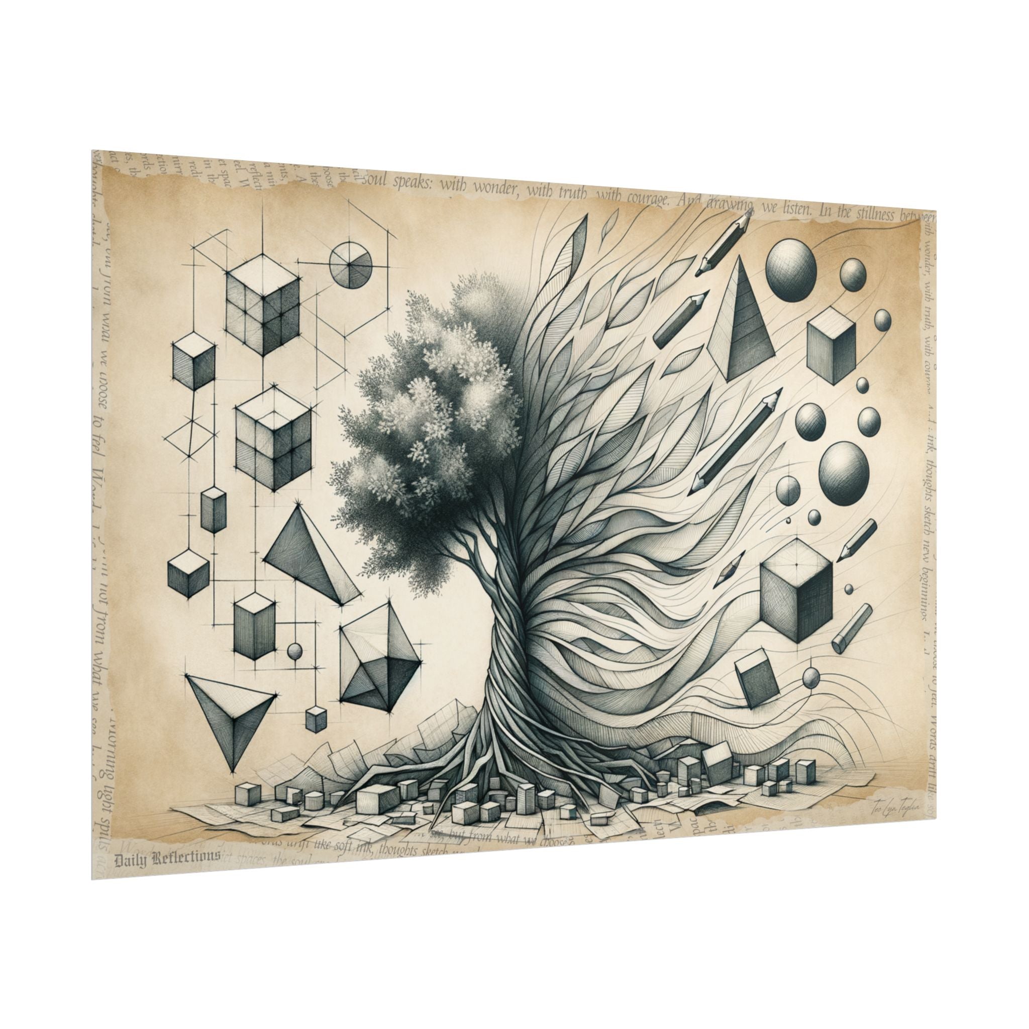 ✏️ Tree of Abstract Evolution - Art Print by Teo Teglia Art