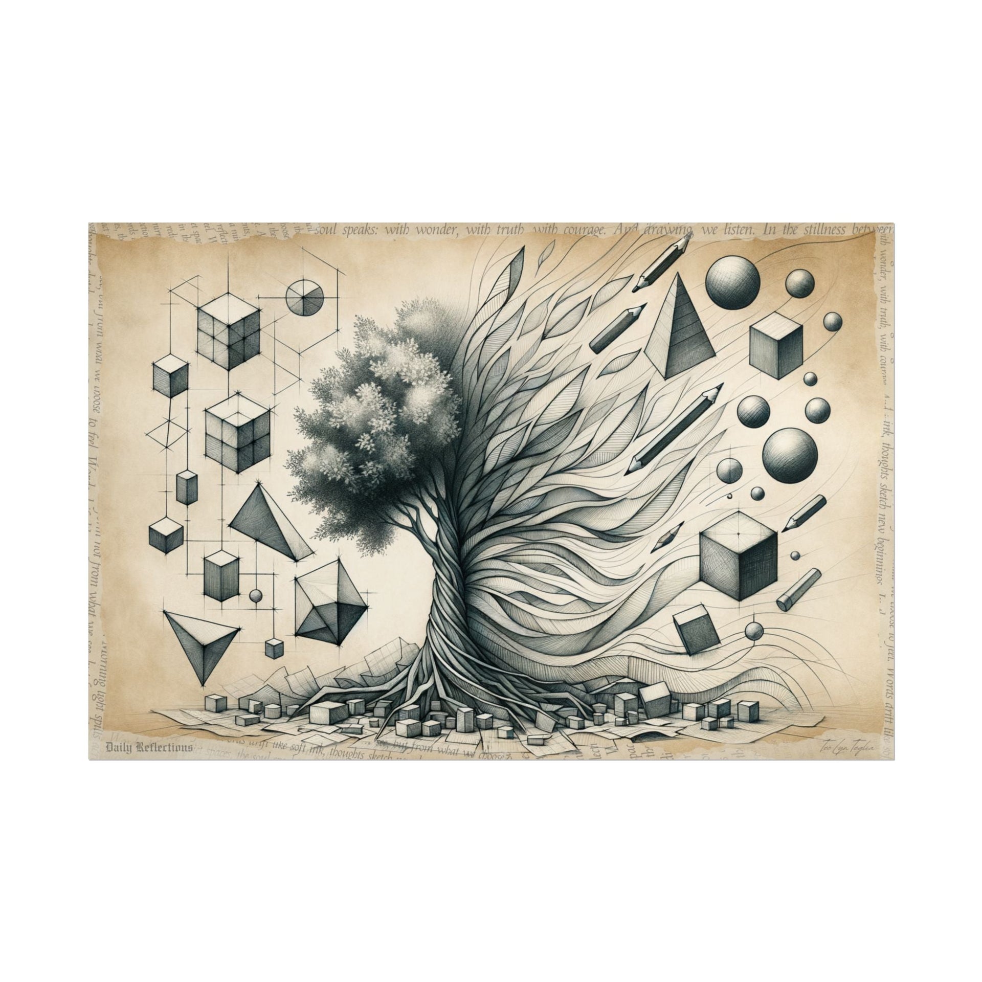 ✏️ Tree of Abstract Evolution - Art Print by Teo Teglia Art