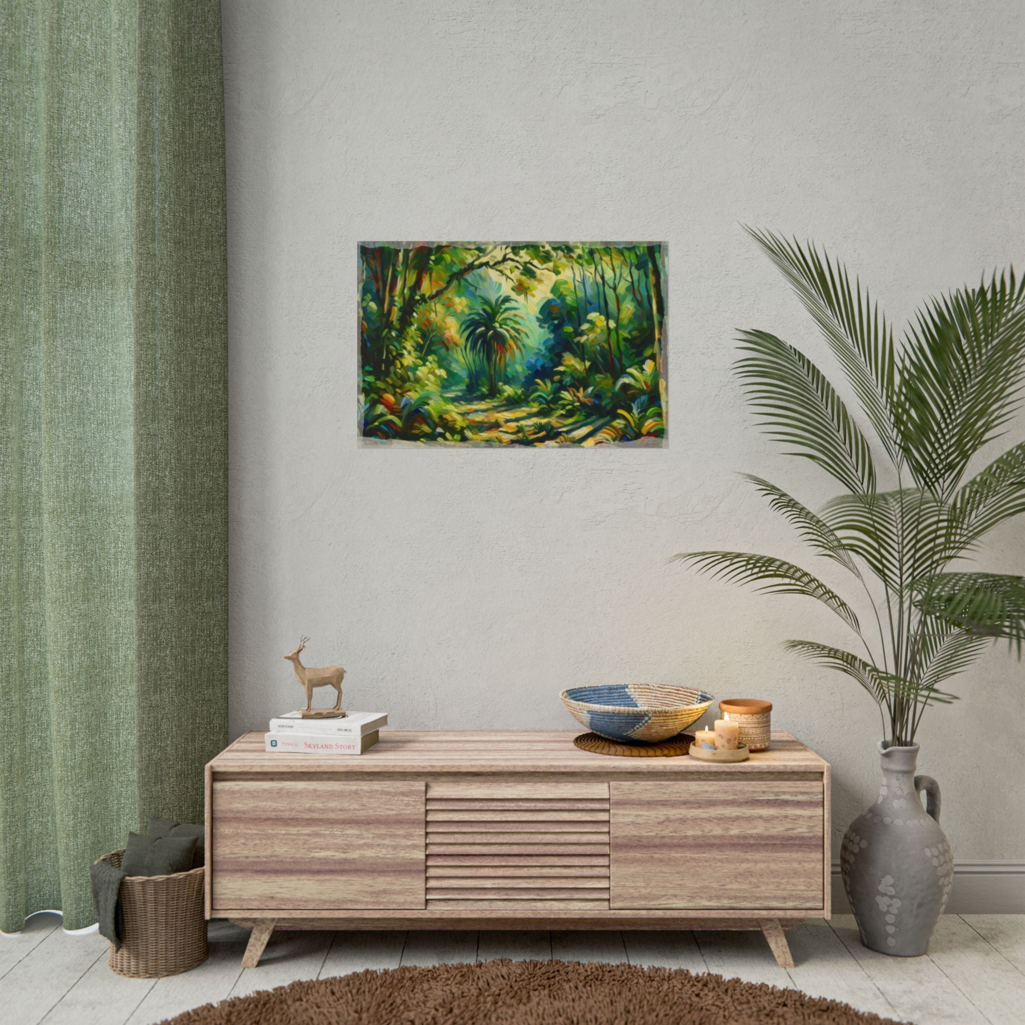 Vivid Jungle Reverie - Art Print by Teo Teglia Art