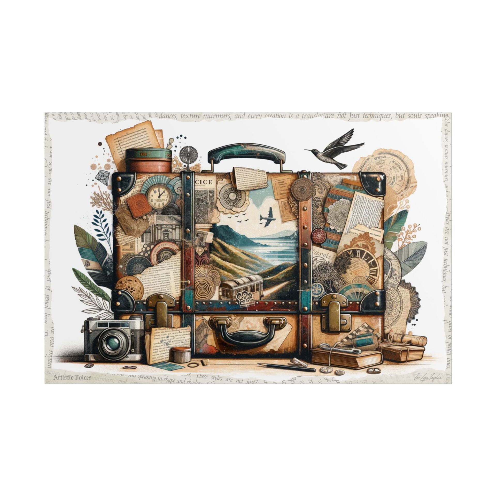 "Voyages in Vellichor" - Art Print by Teo Teglia Art