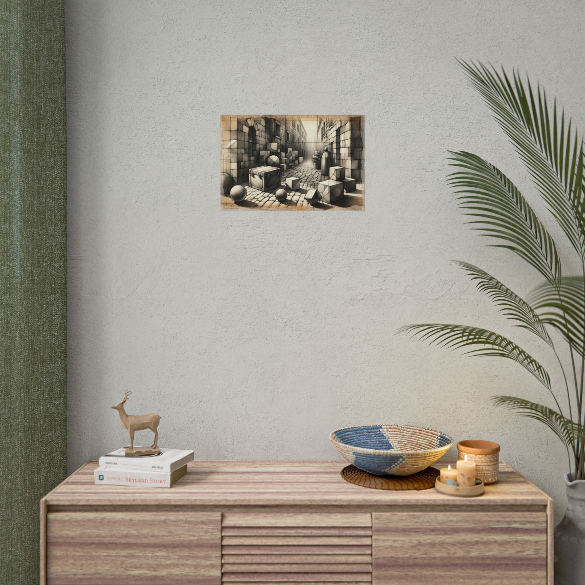 "Whispers of Geometry Past" - Art Print by Teo Teglia Art