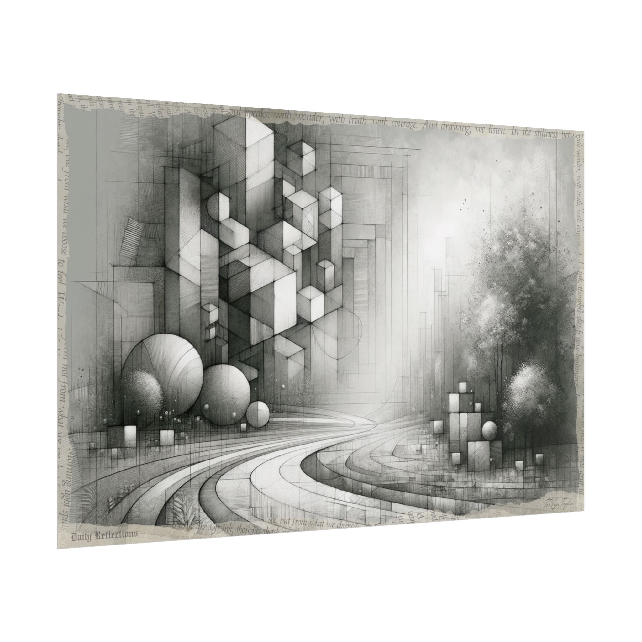 Whispers of Grateful Shapes - Art Print by Teo Teglia Art