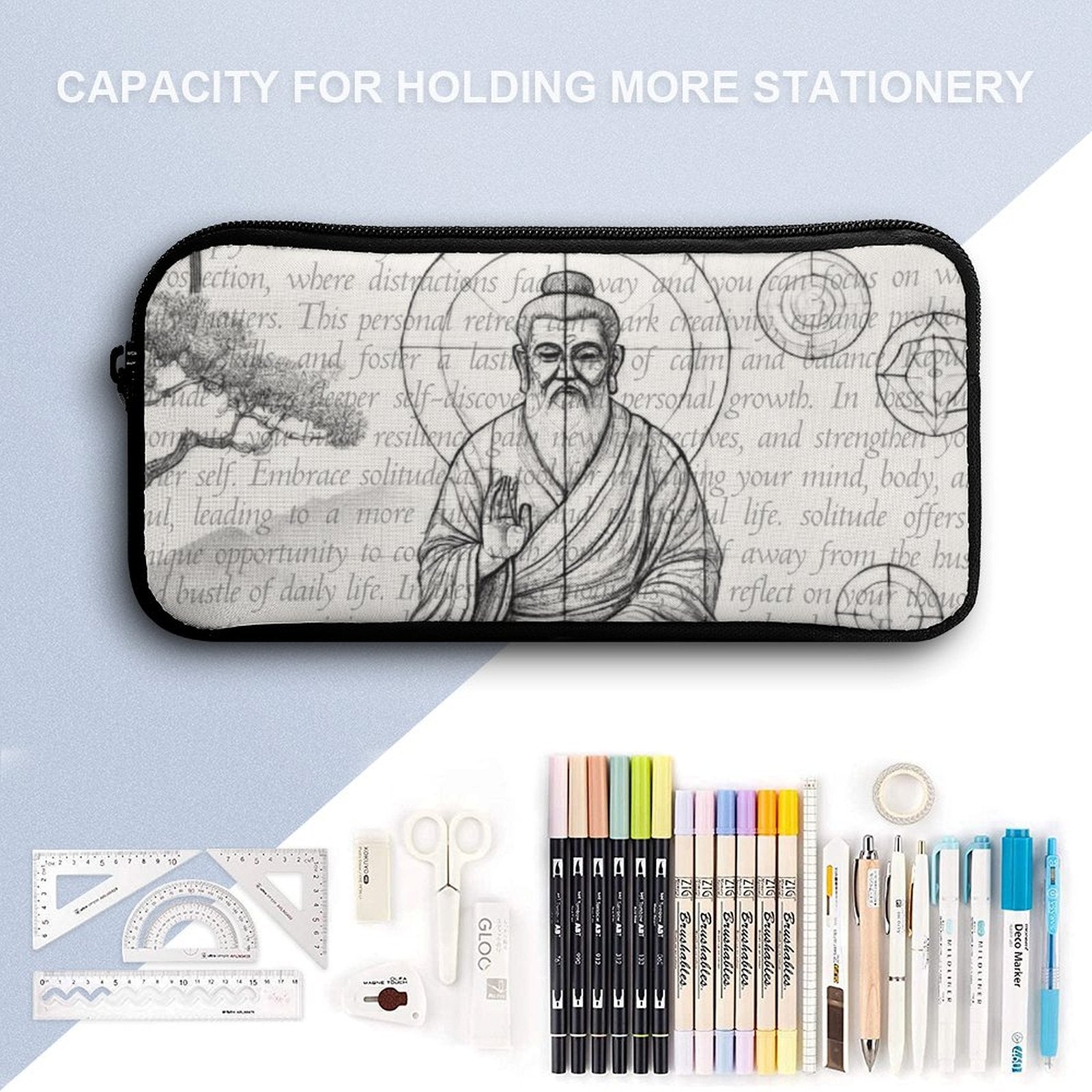 Whispers of Stillness - 3 - Piece Zen Bag Set by Teo Teglia Art