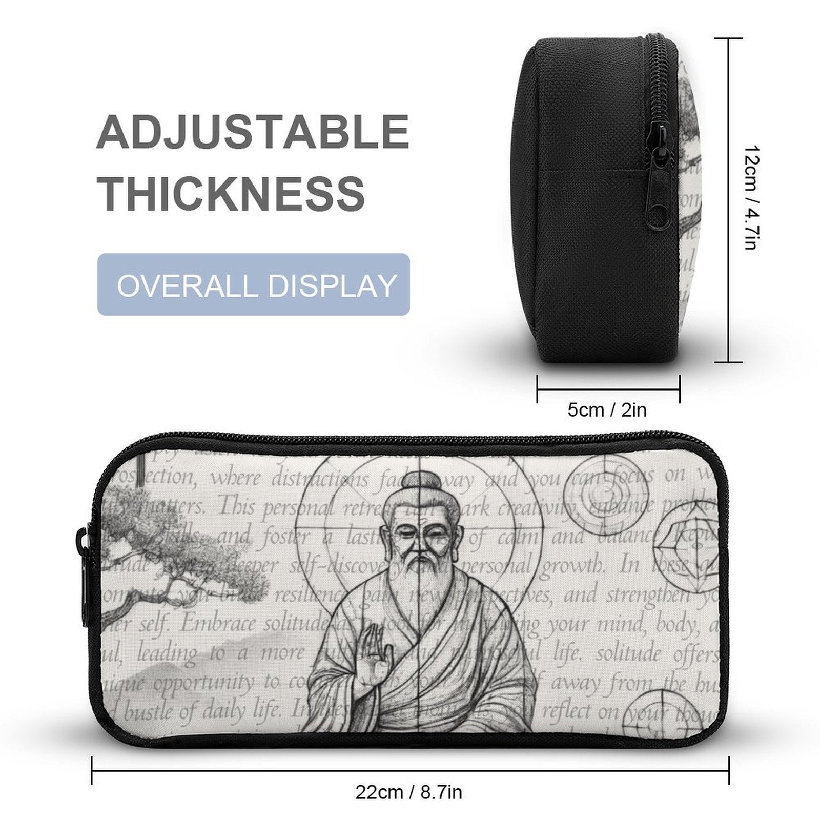 Whispers of Stillness - 3 - Piece Zen Bag Set by Teo Teglia Art