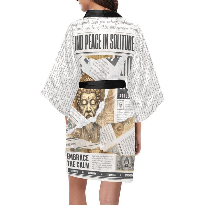 Whispers of Stillness – Artful Kimono Robe – Kimono by Teo Teglia Art
